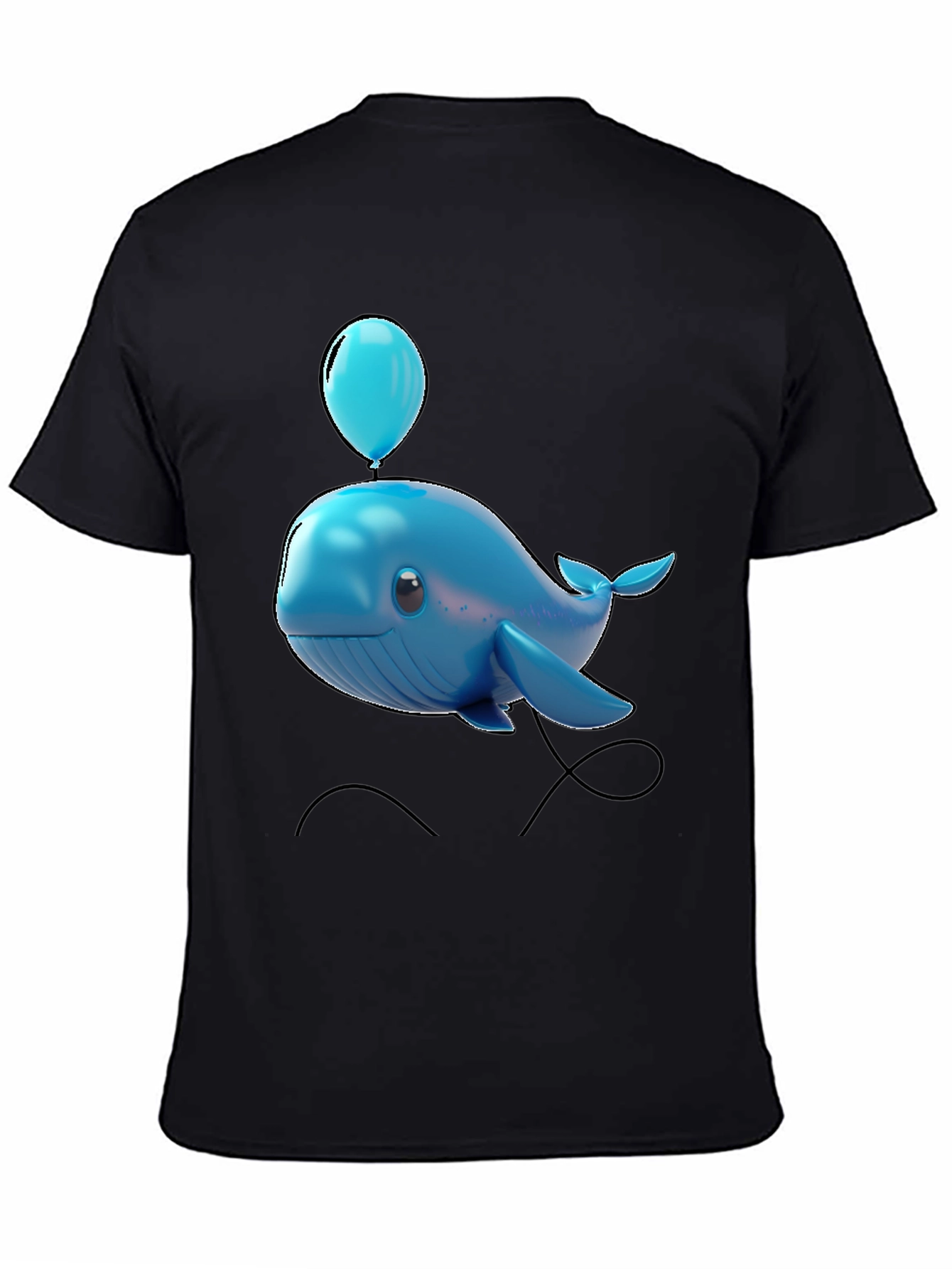 Blue Whale Balloon Graphic Tee