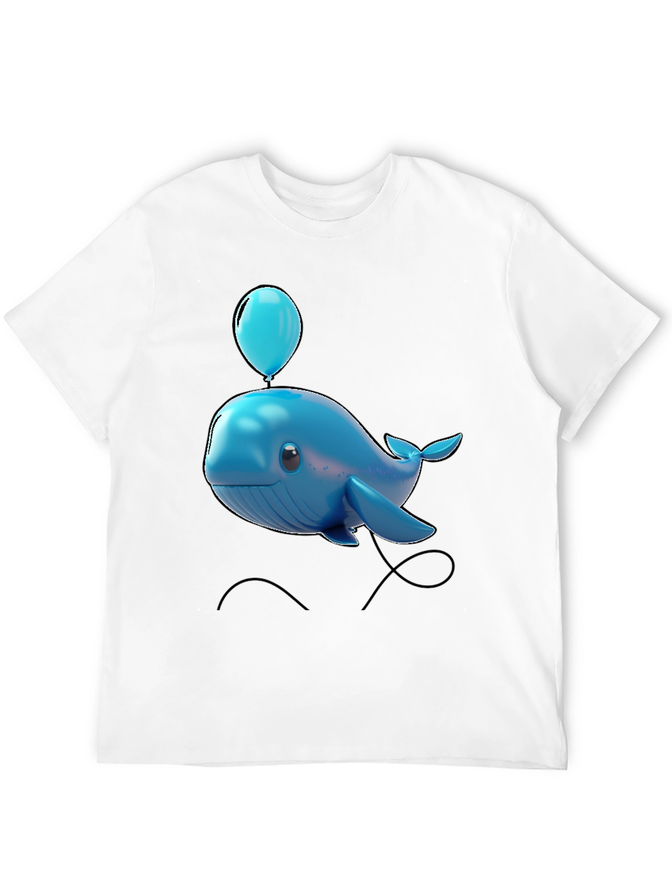 Blue Whale Balloon Graphic Tee