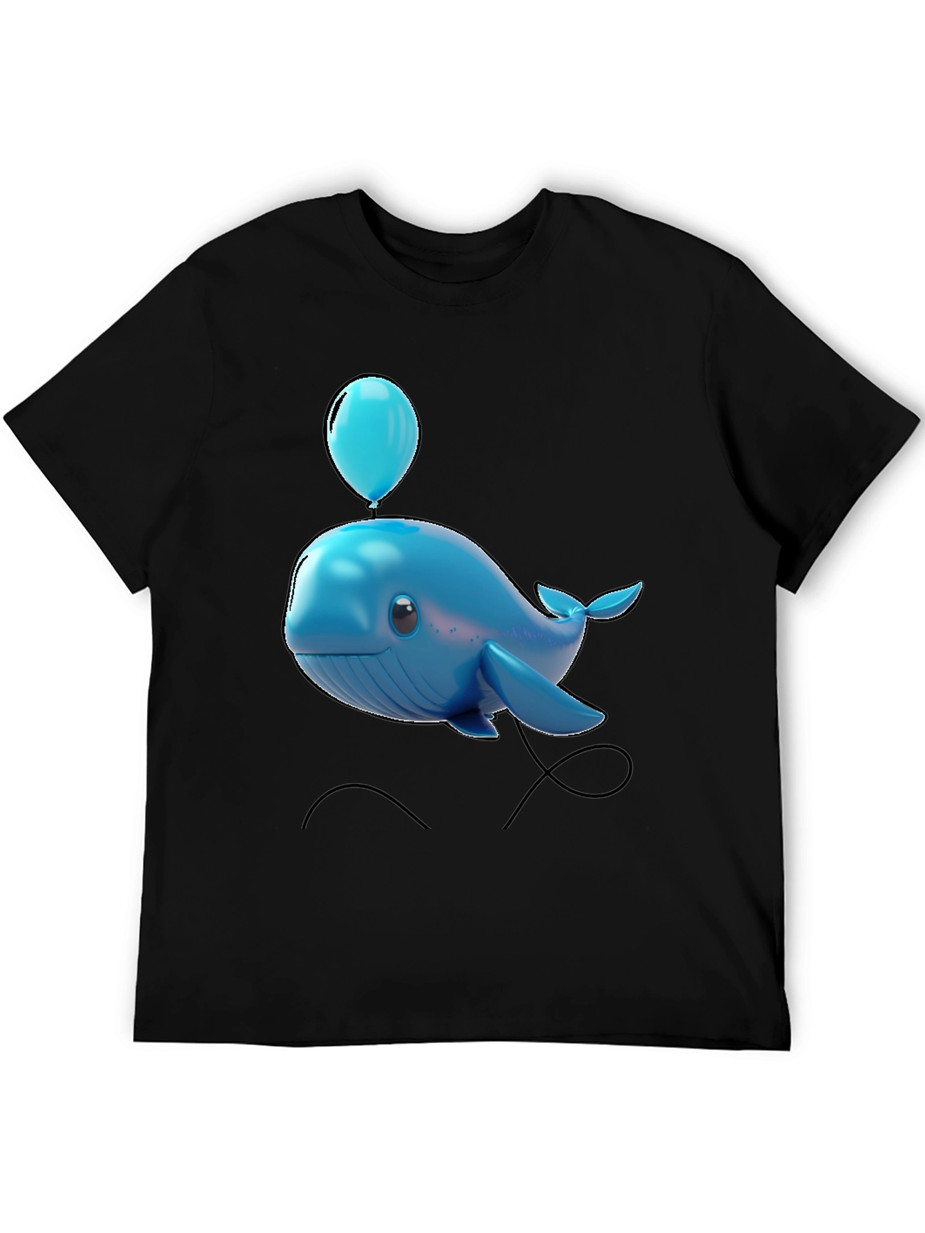 Blue Whale Balloon Graphic Tee
