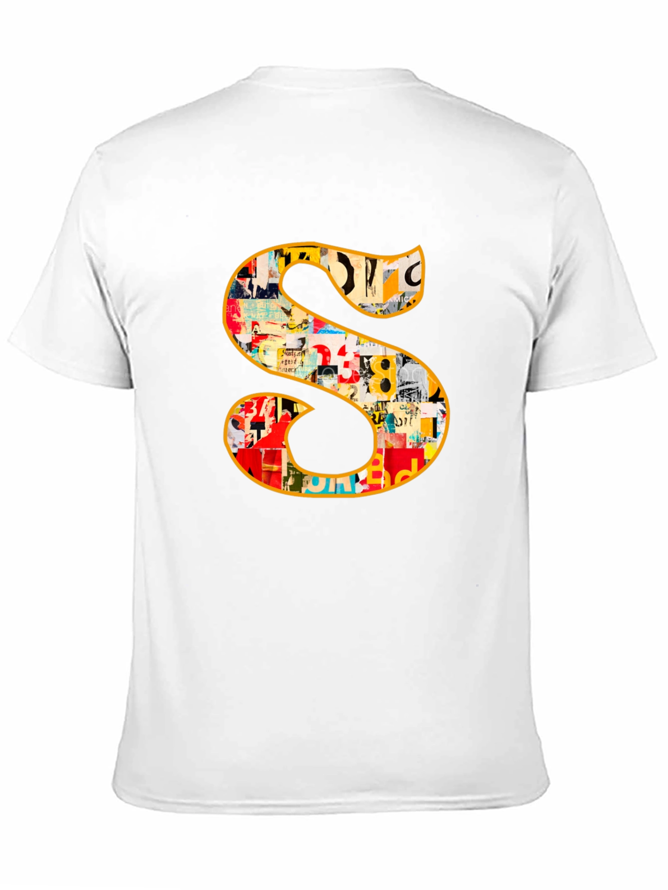 Statement S Graphic Tee - Bold Black Cotton