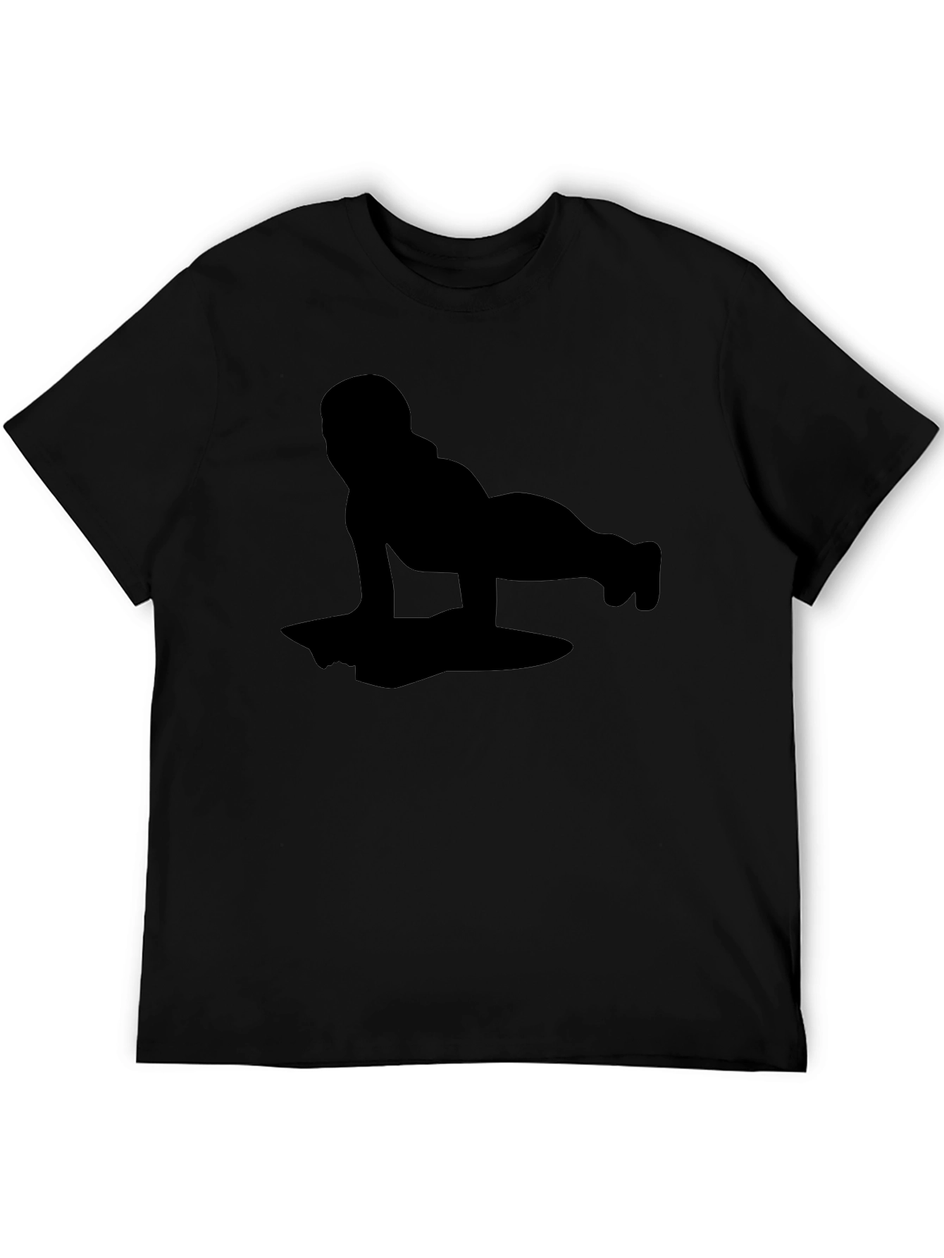 Yoga Silhouette Black T-Shirt
