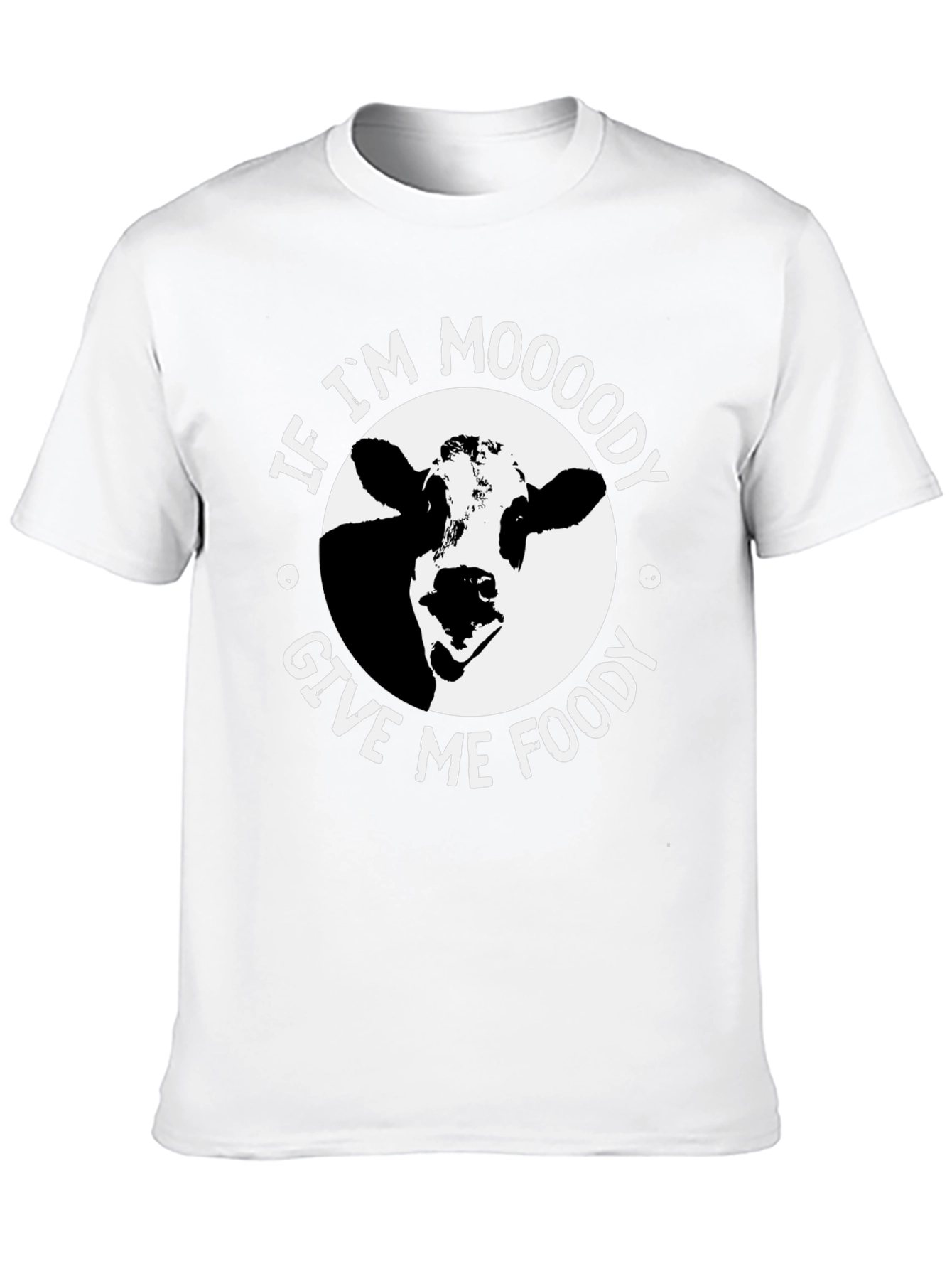 Moody Cow Graphic T-Shirt - Funny Unisex Tee