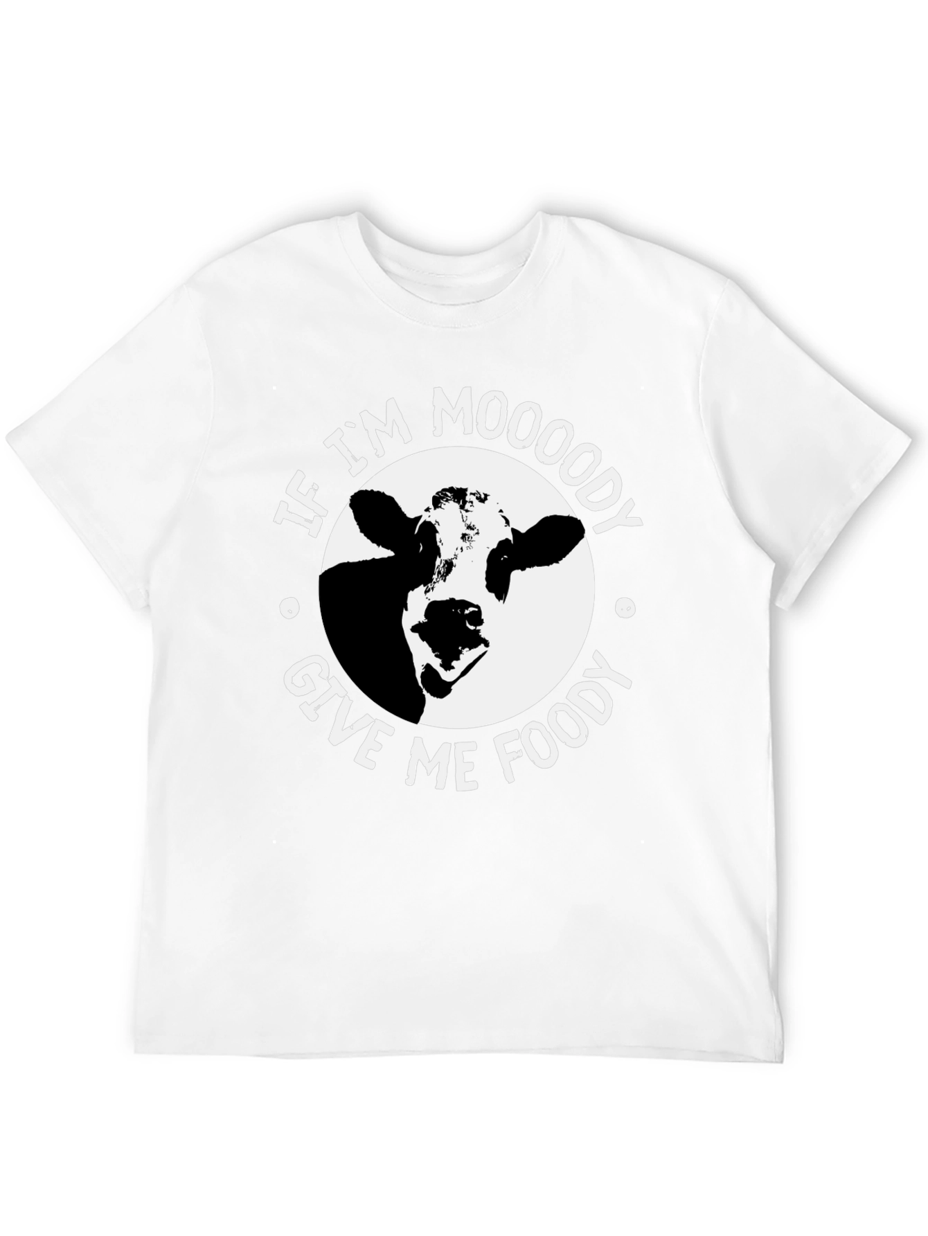 Moody Cow Graphic T-Shirt - Funny Unisex Tee