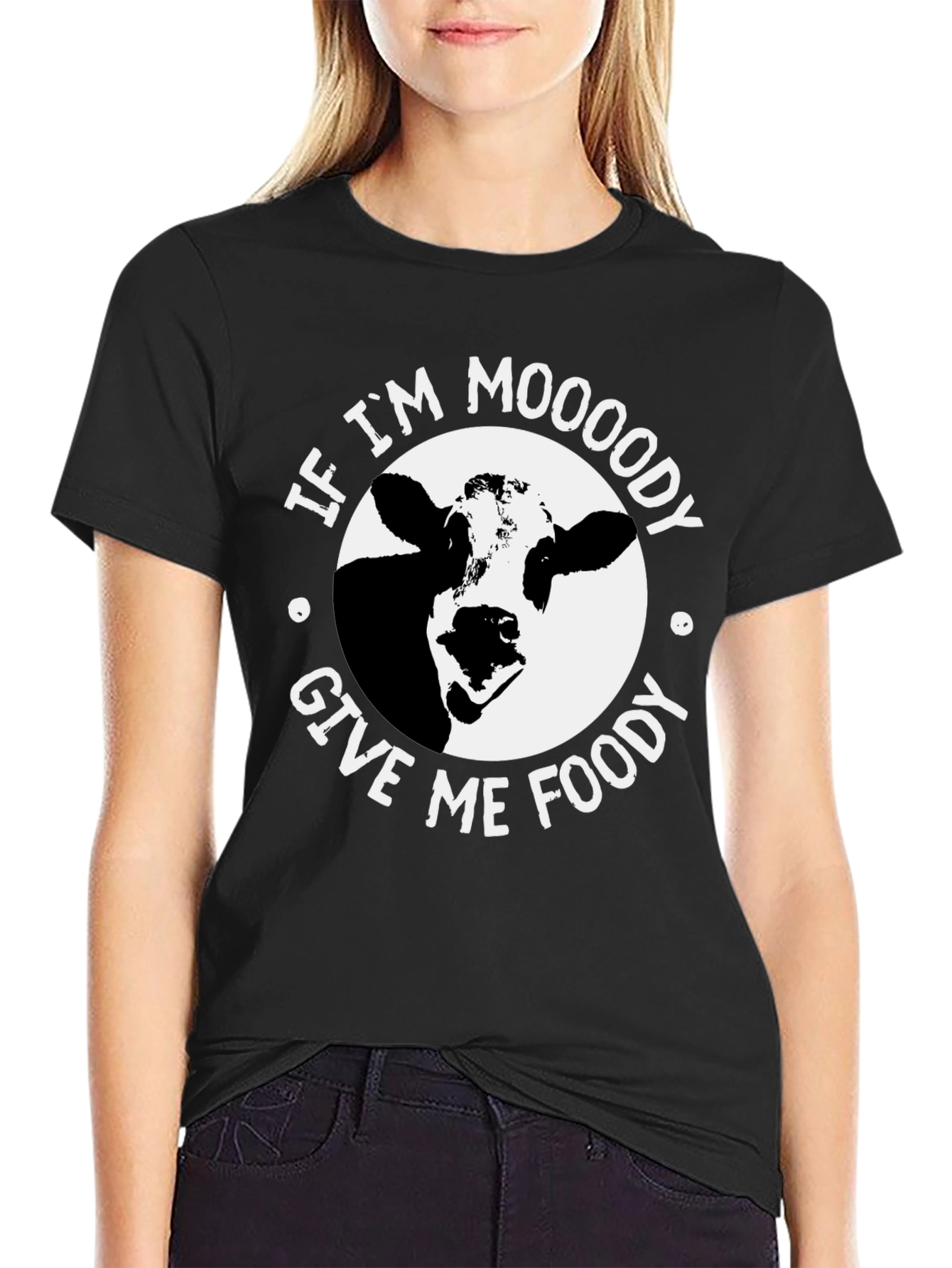 Moody Cow Graphic T-Shirt - Funny Unisex Tee