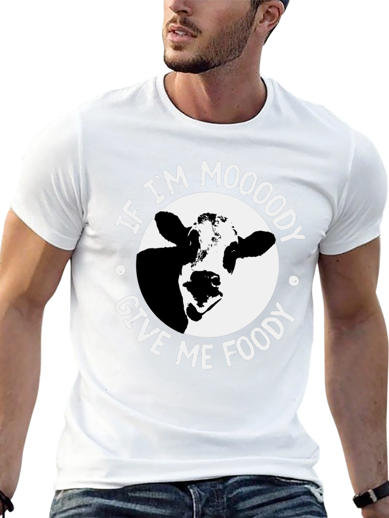Moody Cow Graphic T-Shirt - Funny Unisex Tee