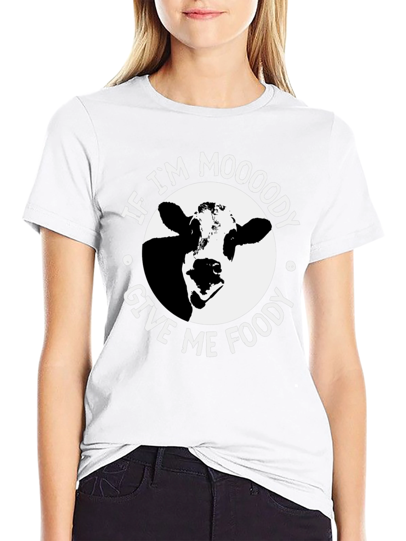 Moody Cow Graphic T-Shirt - Funny Unisex Tee