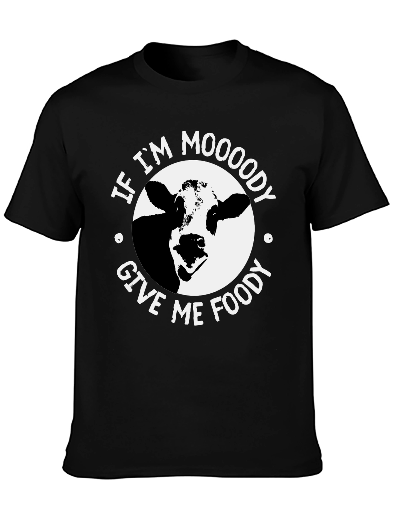 Moody Cow Graphic T-Shirt - Funny Unisex Tee