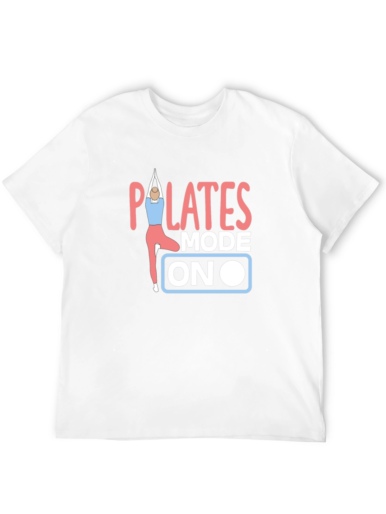 Pilates Mode On Black T-Shirt