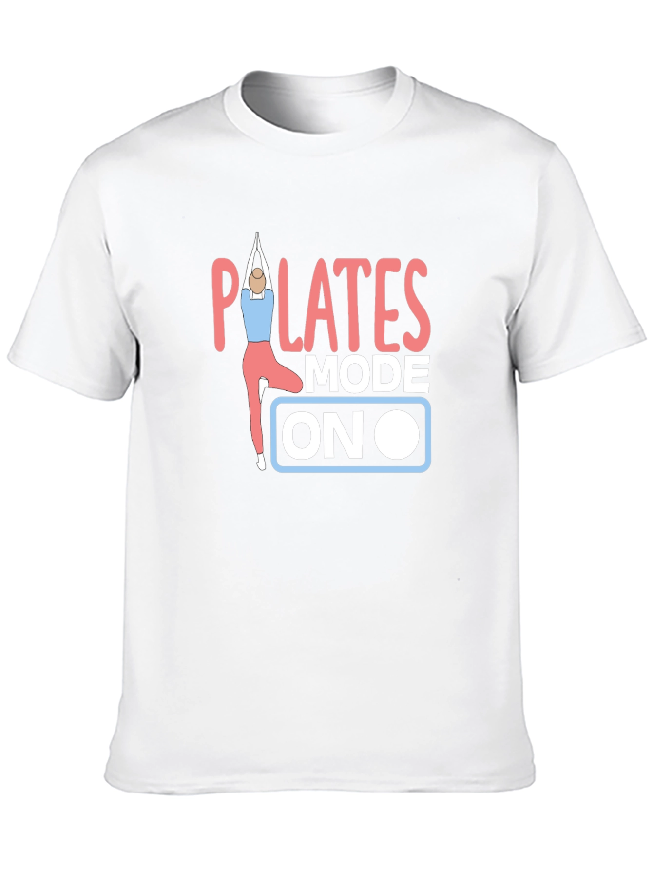Pilates Mode On Black T-Shirt