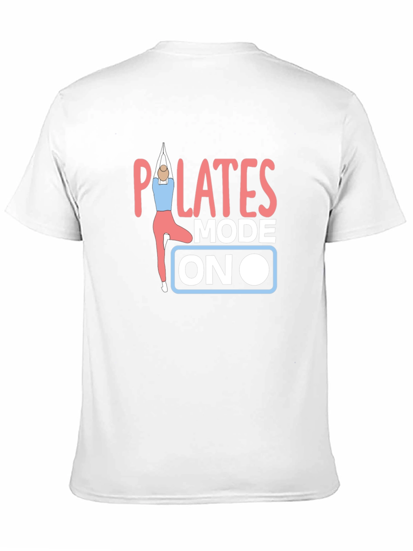 Pilates Mode On Black T-Shirt