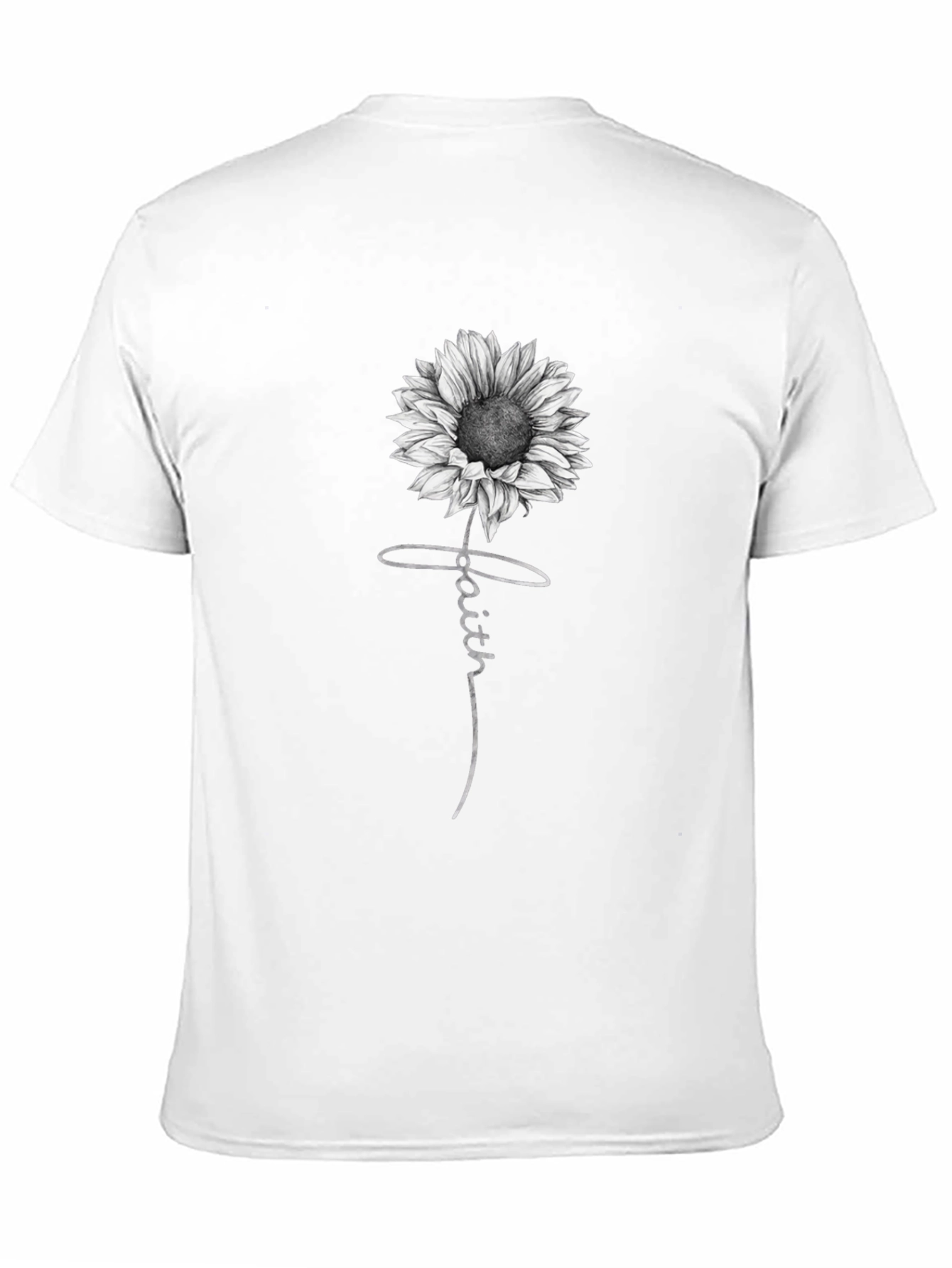 Faith Sunflower Graphic Print T-Shirt