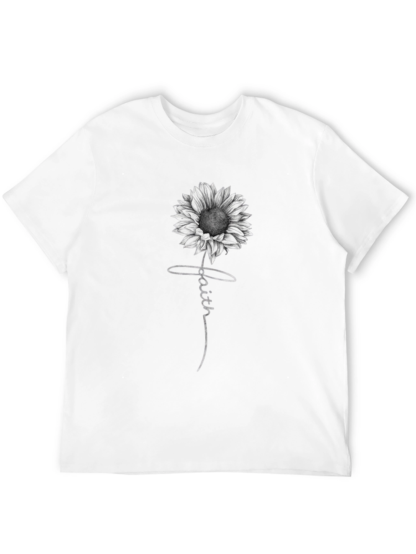 Faith Sunflower Graphic Print T-Shirt