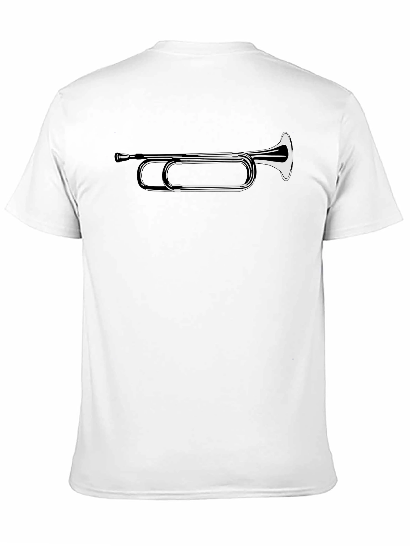 Bugle Graphic Tee - Black Casual T-Shirt