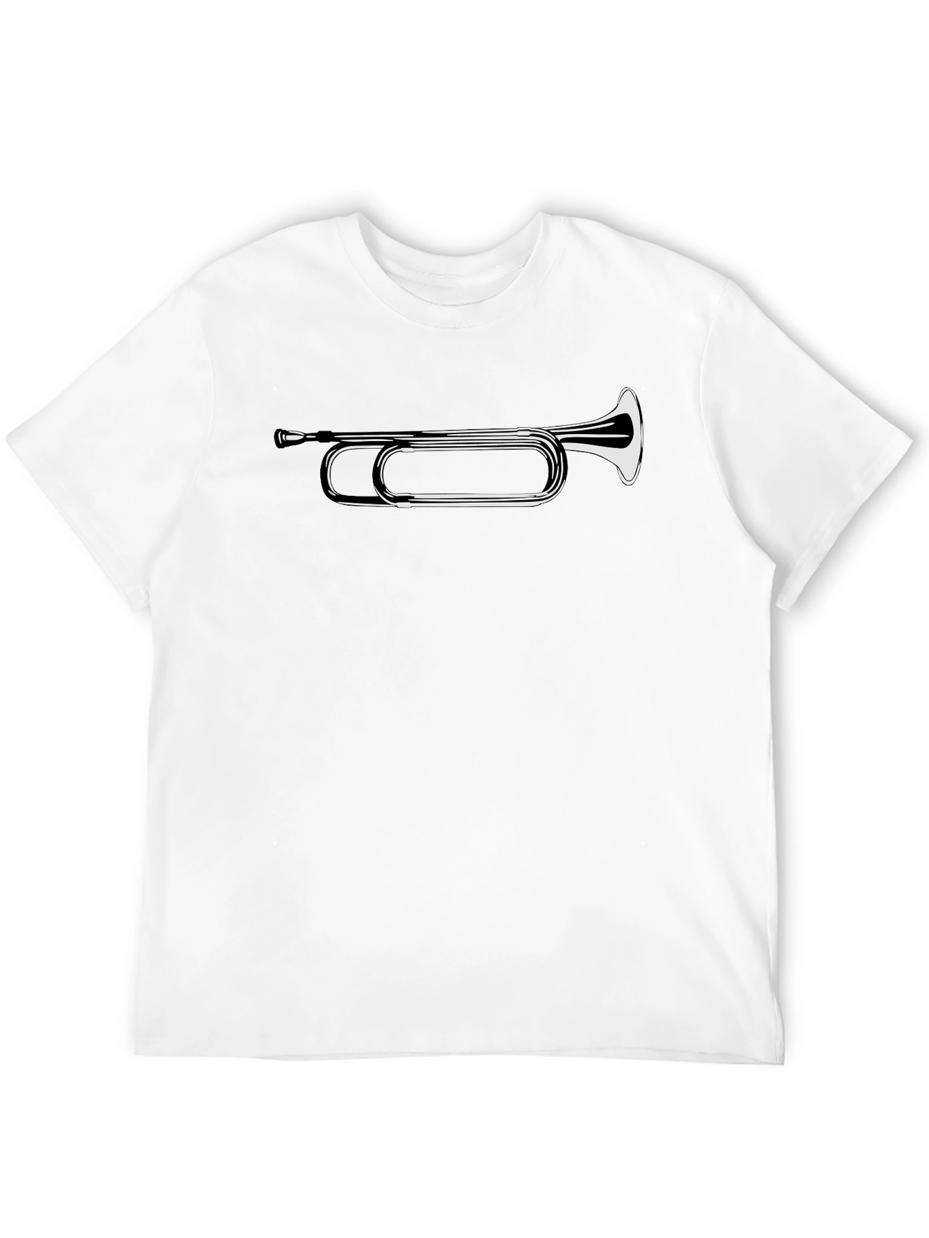 Bugle Graphic Tee - Black Casual T-Shirt