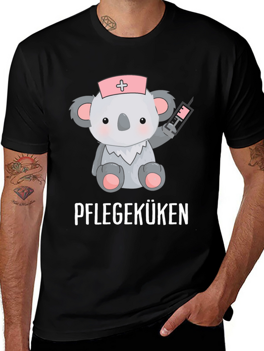 Cute Koala Nurse T-Shirt - Pflegeküken Design