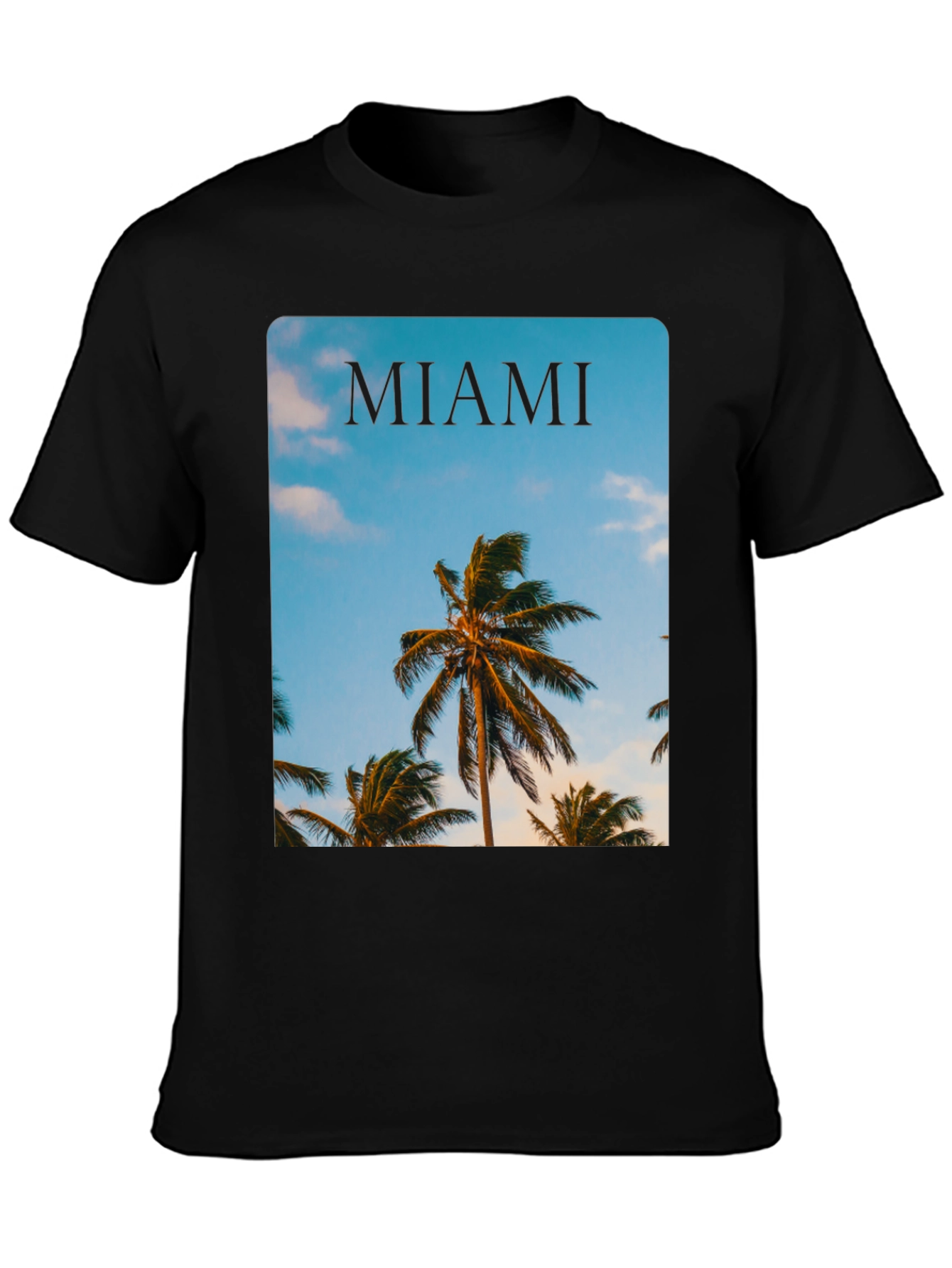Miami Palm Tree Graphic Tee