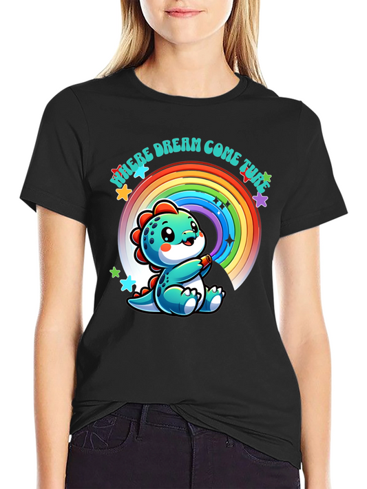 Cute Dinosaur Rainbow T-Shirt