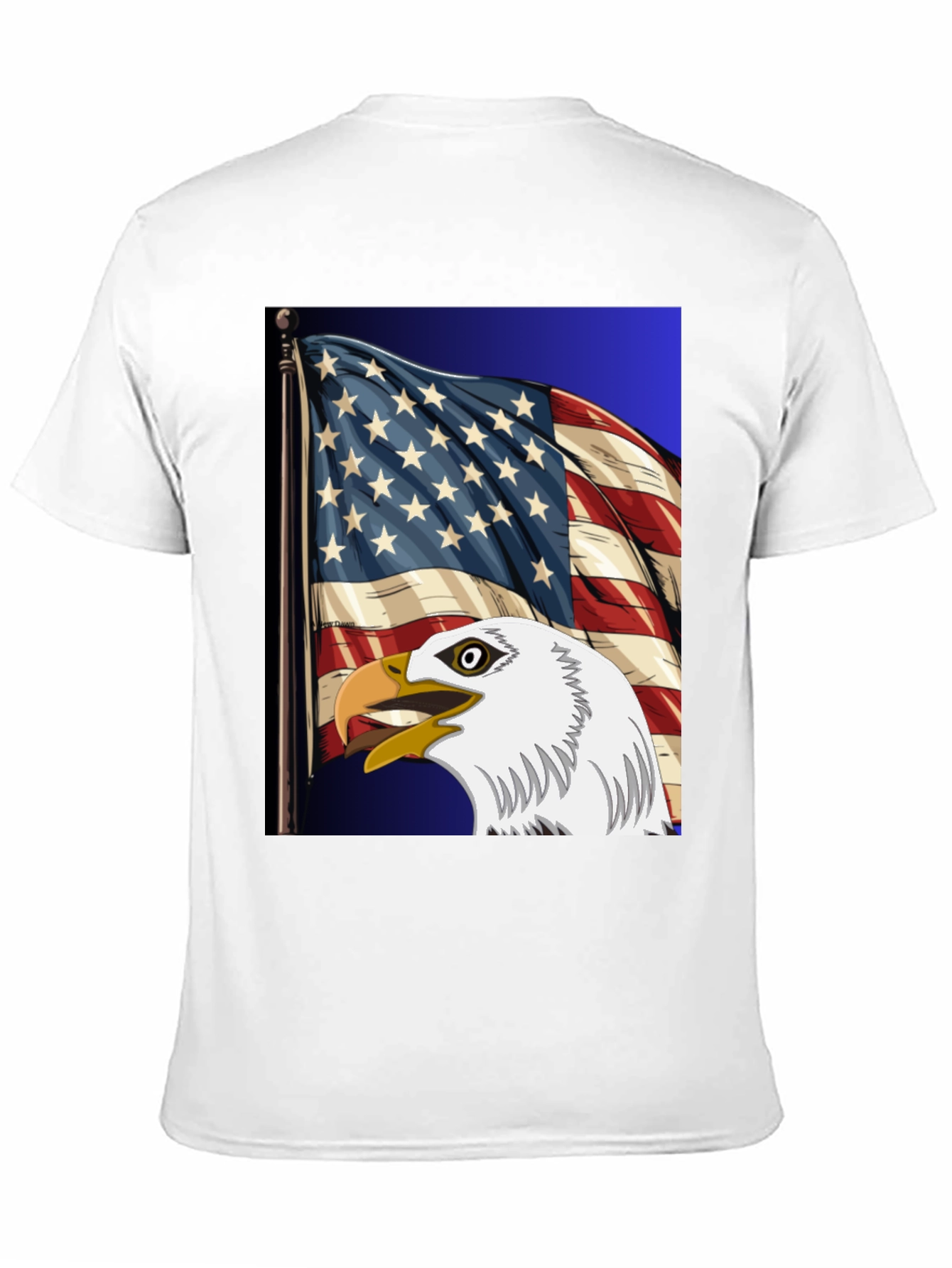 Eagle & US Flag Graphic Tee - Patriot Pride
