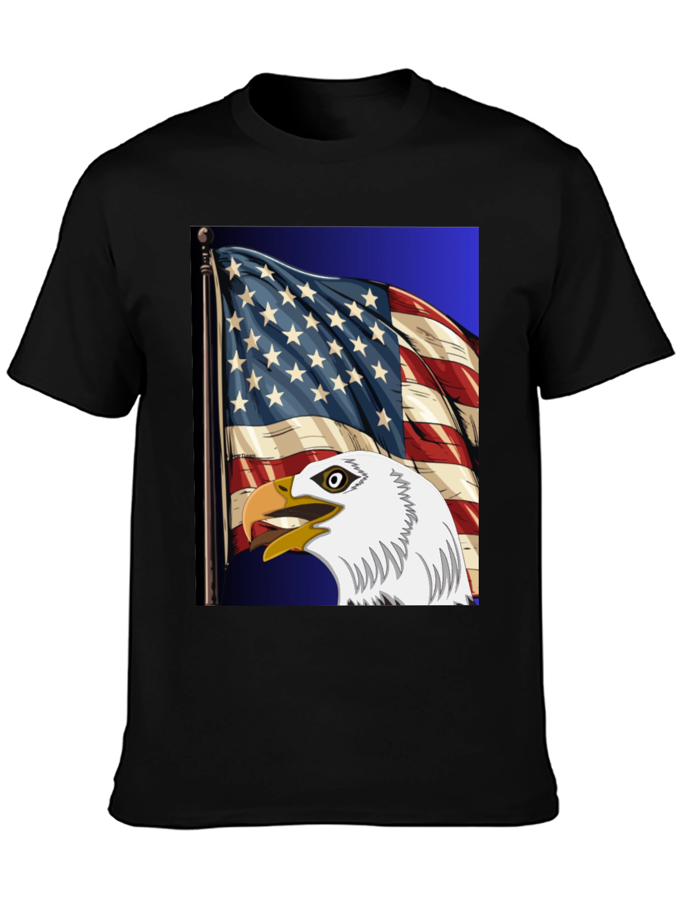 Eagle & US Flag Graphic Tee - Patriot Pride