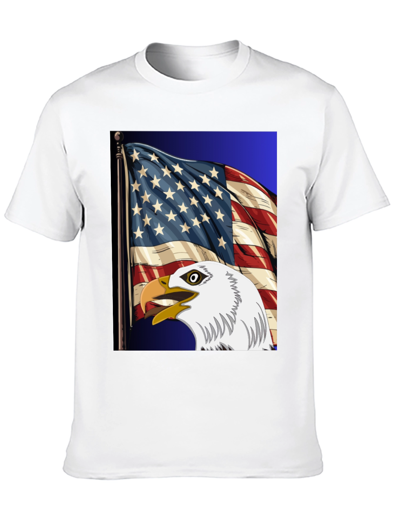 Eagle & US Flag Graphic Tee - Patriot Pride