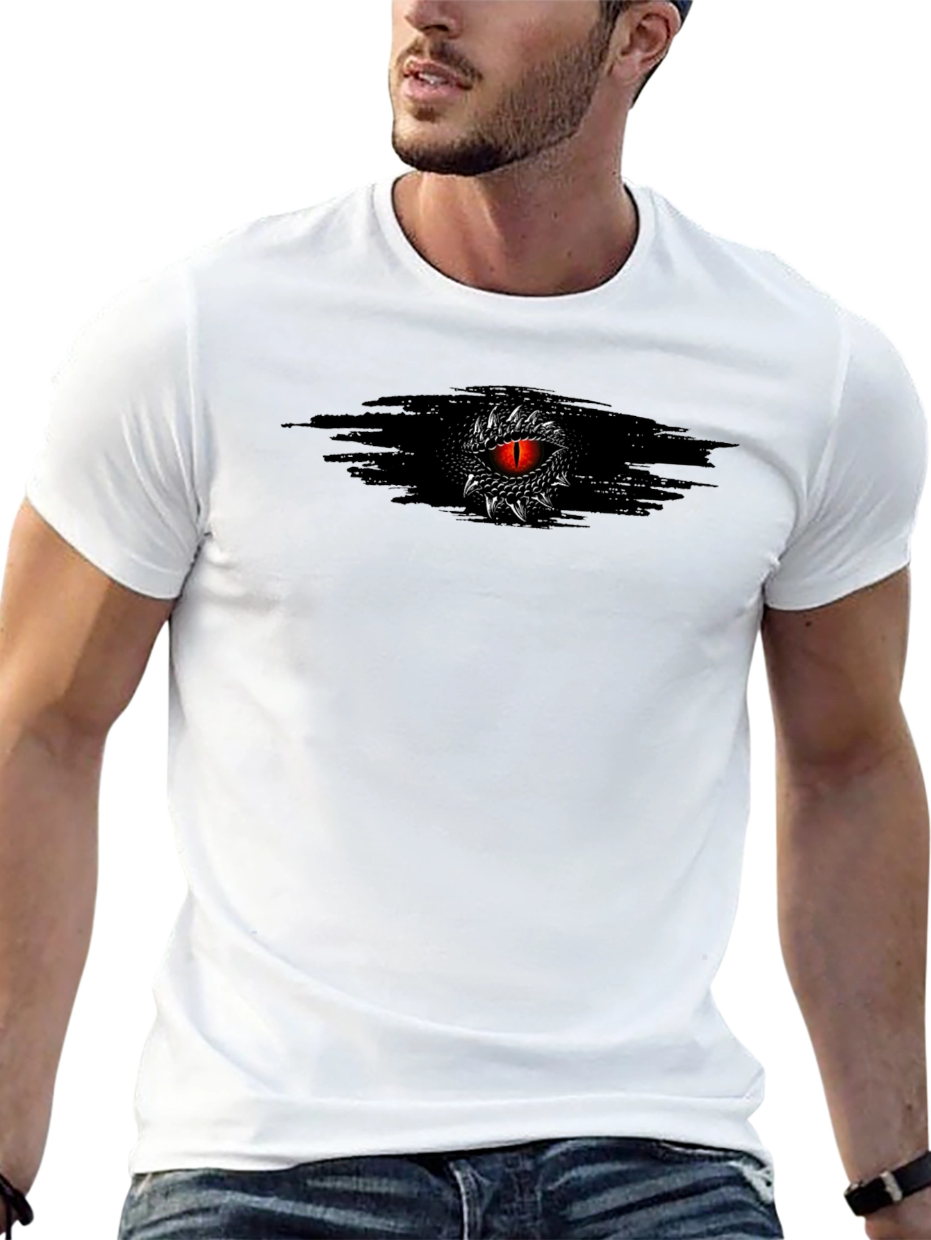 Dragon Eye Graphic Tee - Mens Black T-Shirt