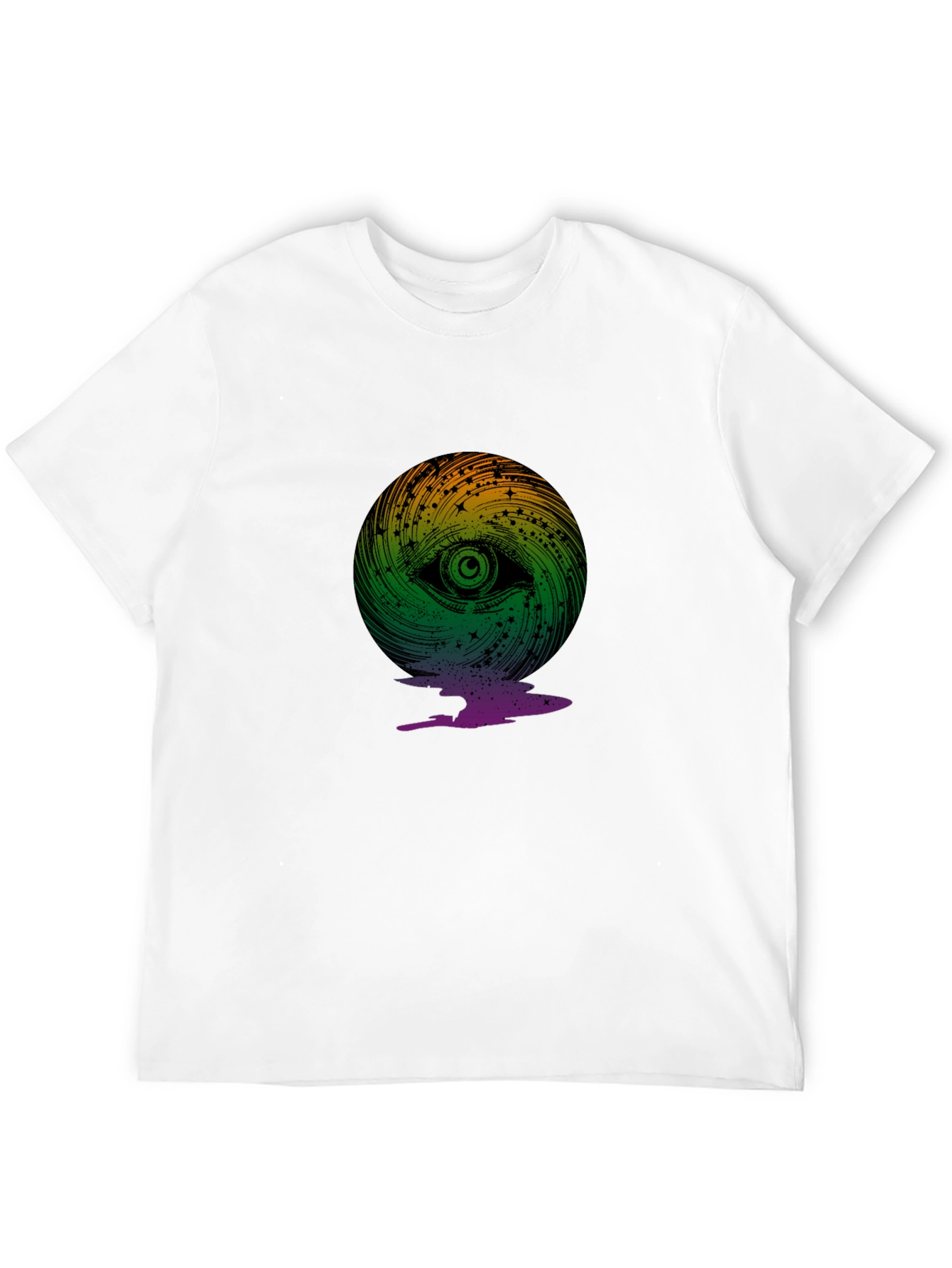 Eye Swirl Graphic Black T-Shirt