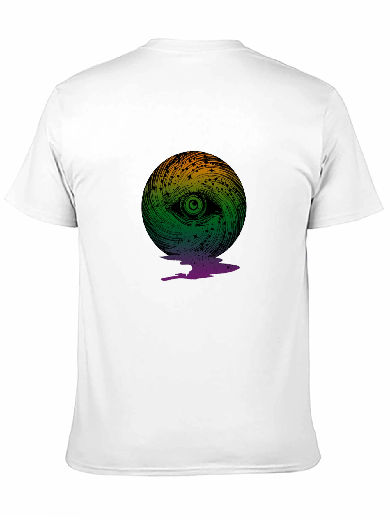 Eye Swirl Graphic Black T-Shirt
