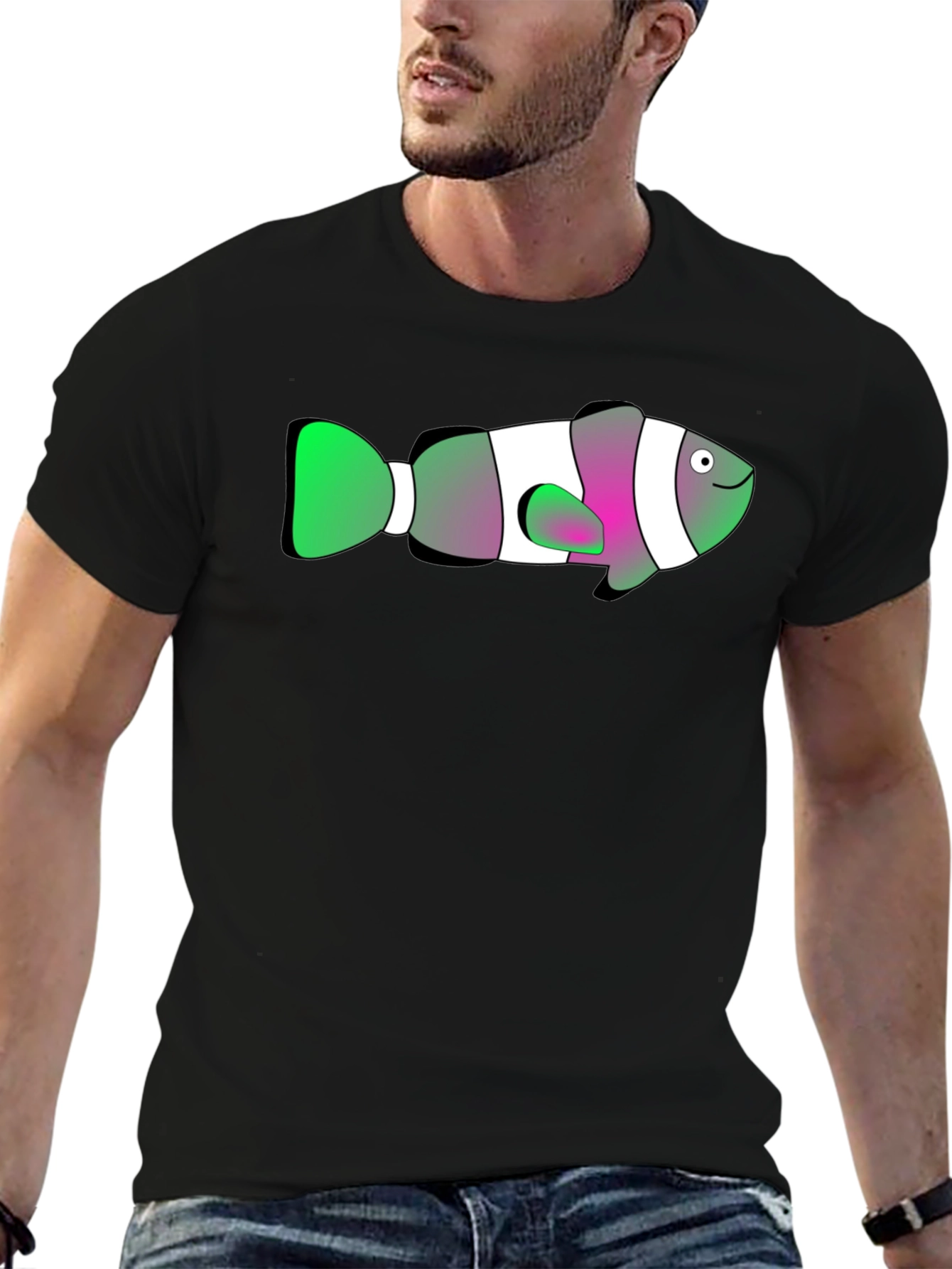 Clown Fish Graphic Tee - Black T-Shirt