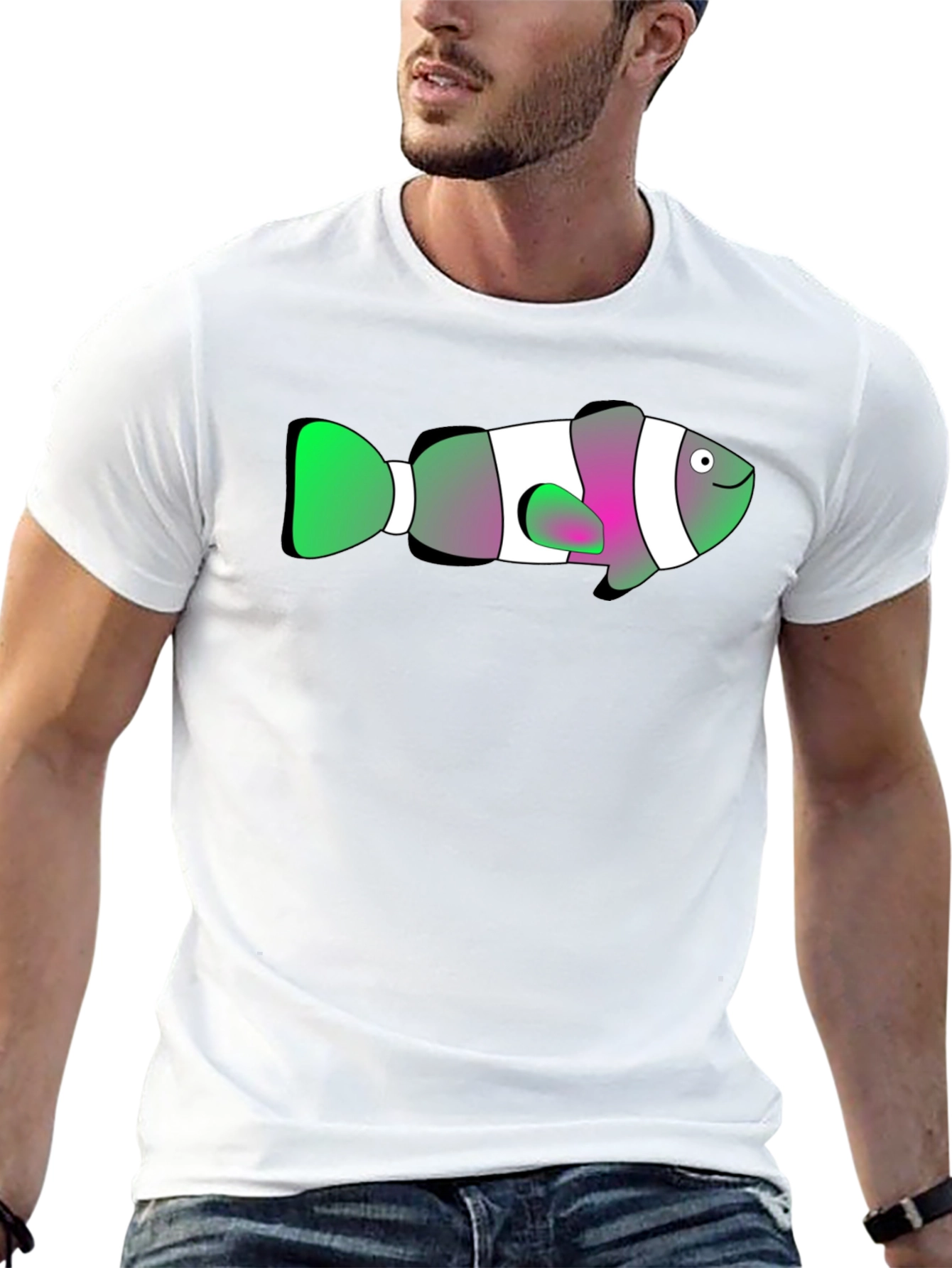 Clown Fish Graphic Tee - Black T-Shirt