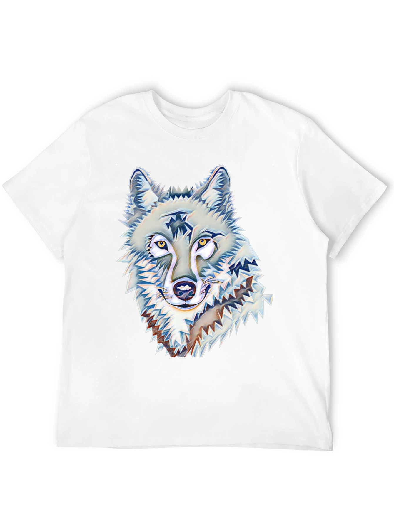 Wolf Graphic Print Black T-Shirt
