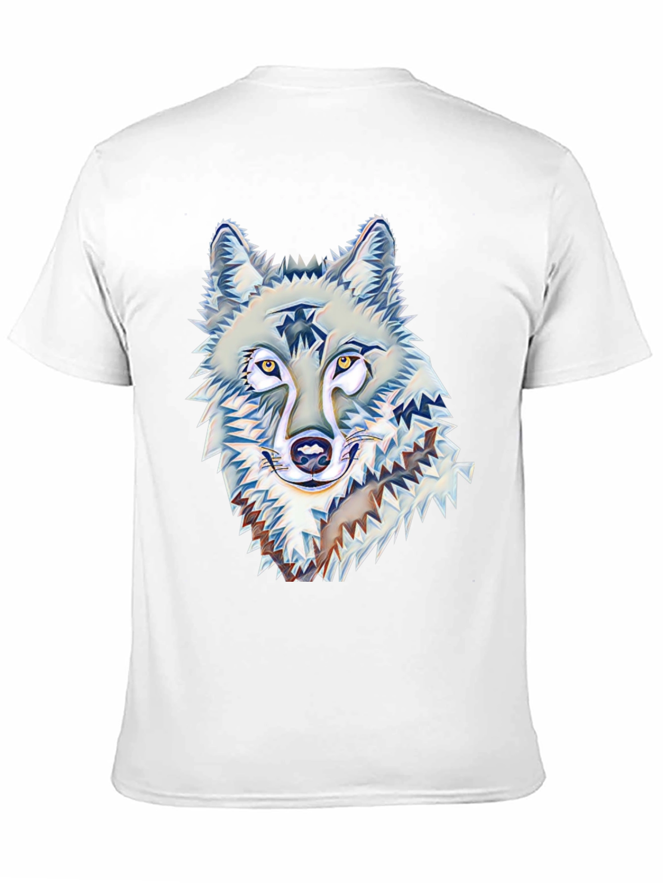 Wolf Graphic Print Black T-Shirt