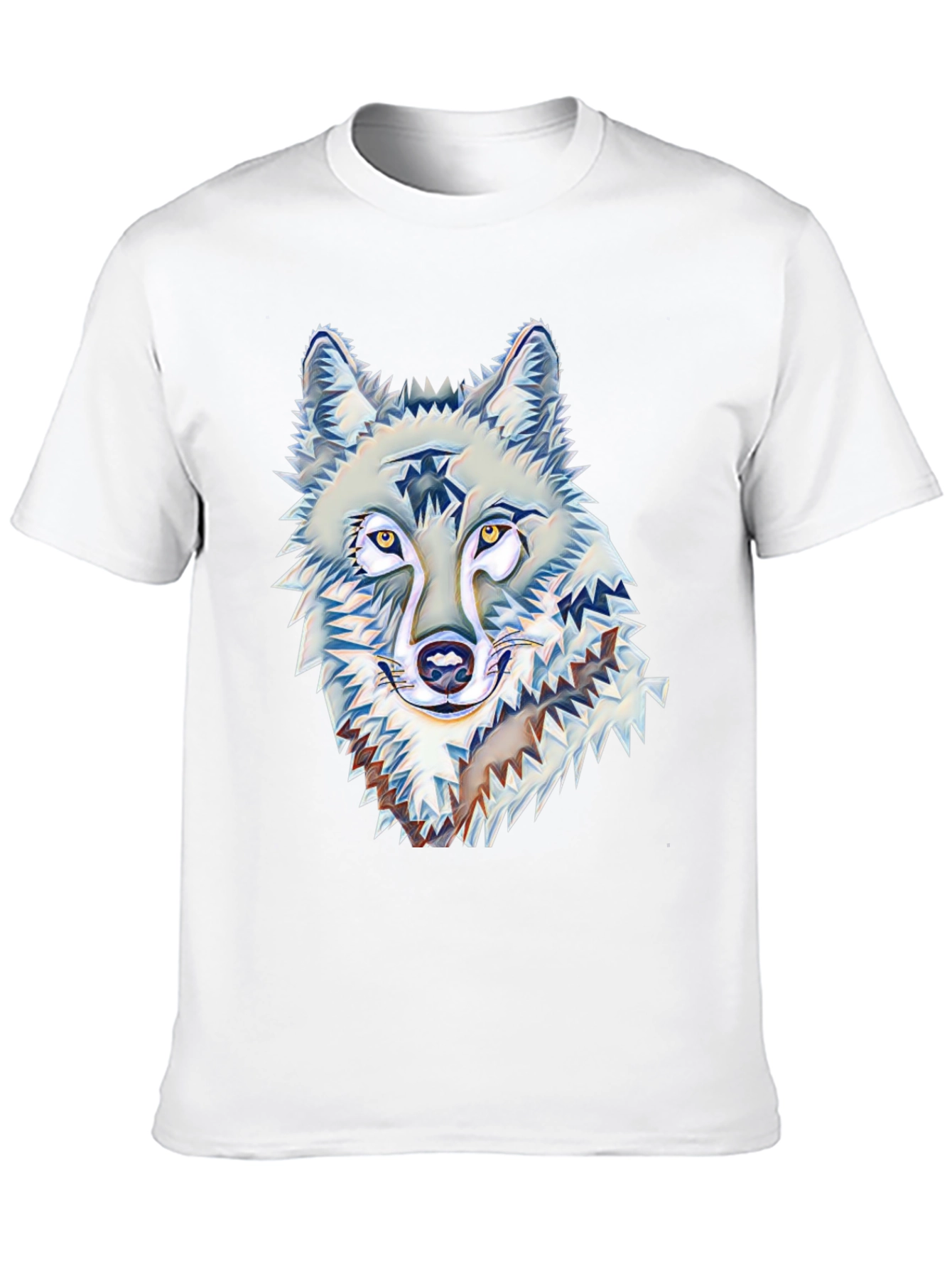 Wolf Graphic Print Black T-Shirt