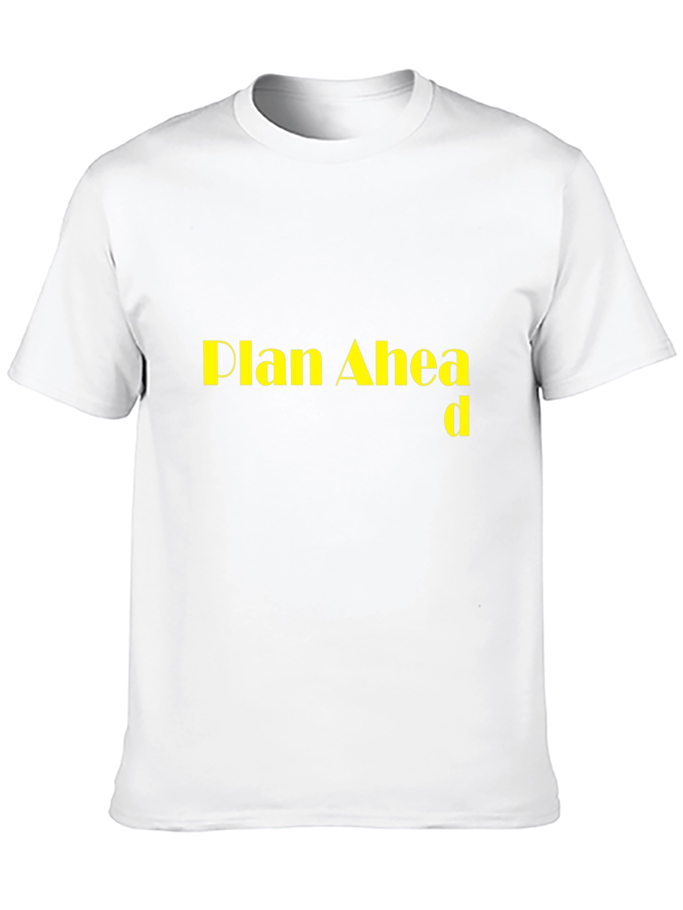 Plan Ahead Black T-Shirt