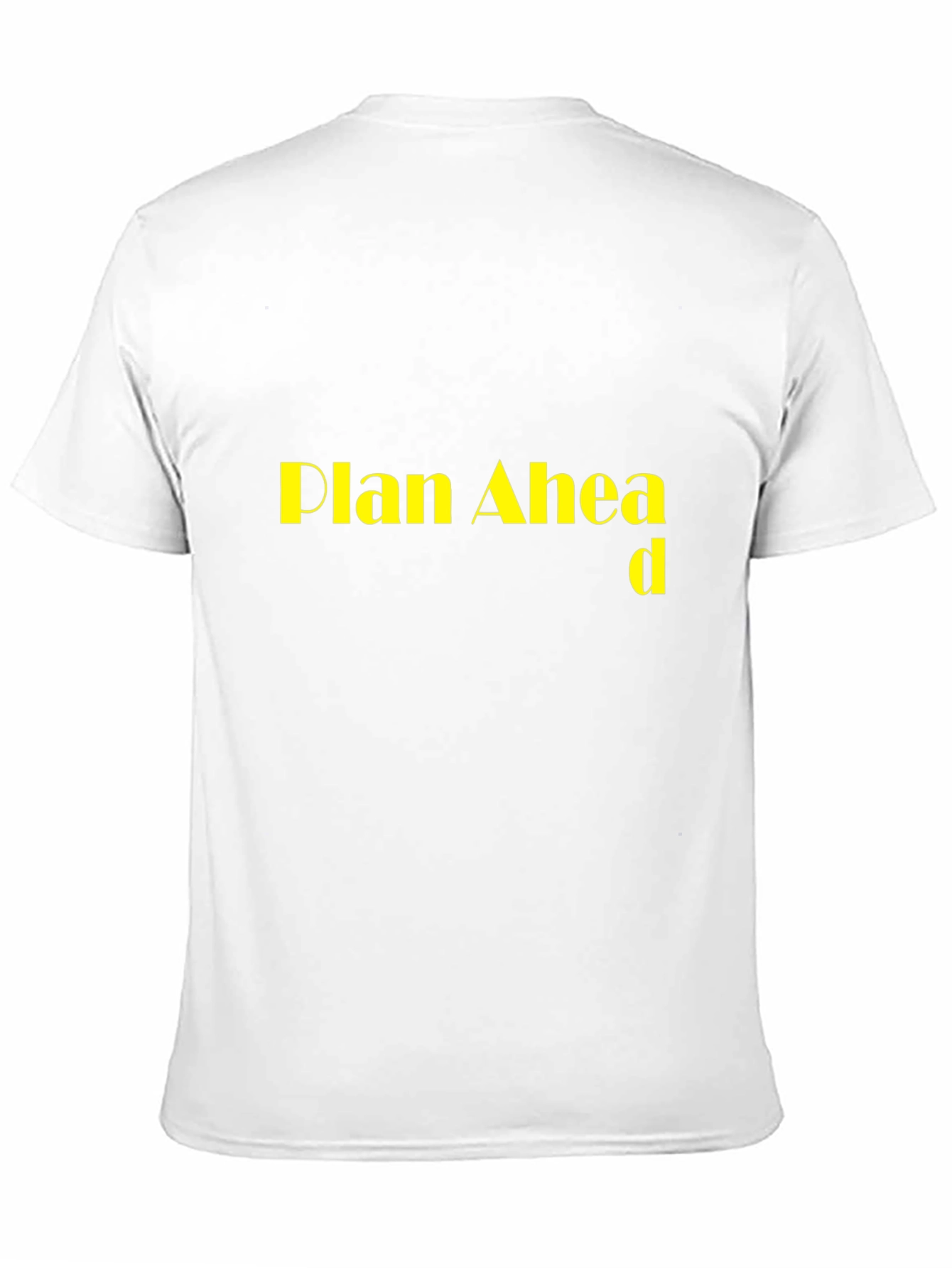 Plan Ahead Black T-Shirt