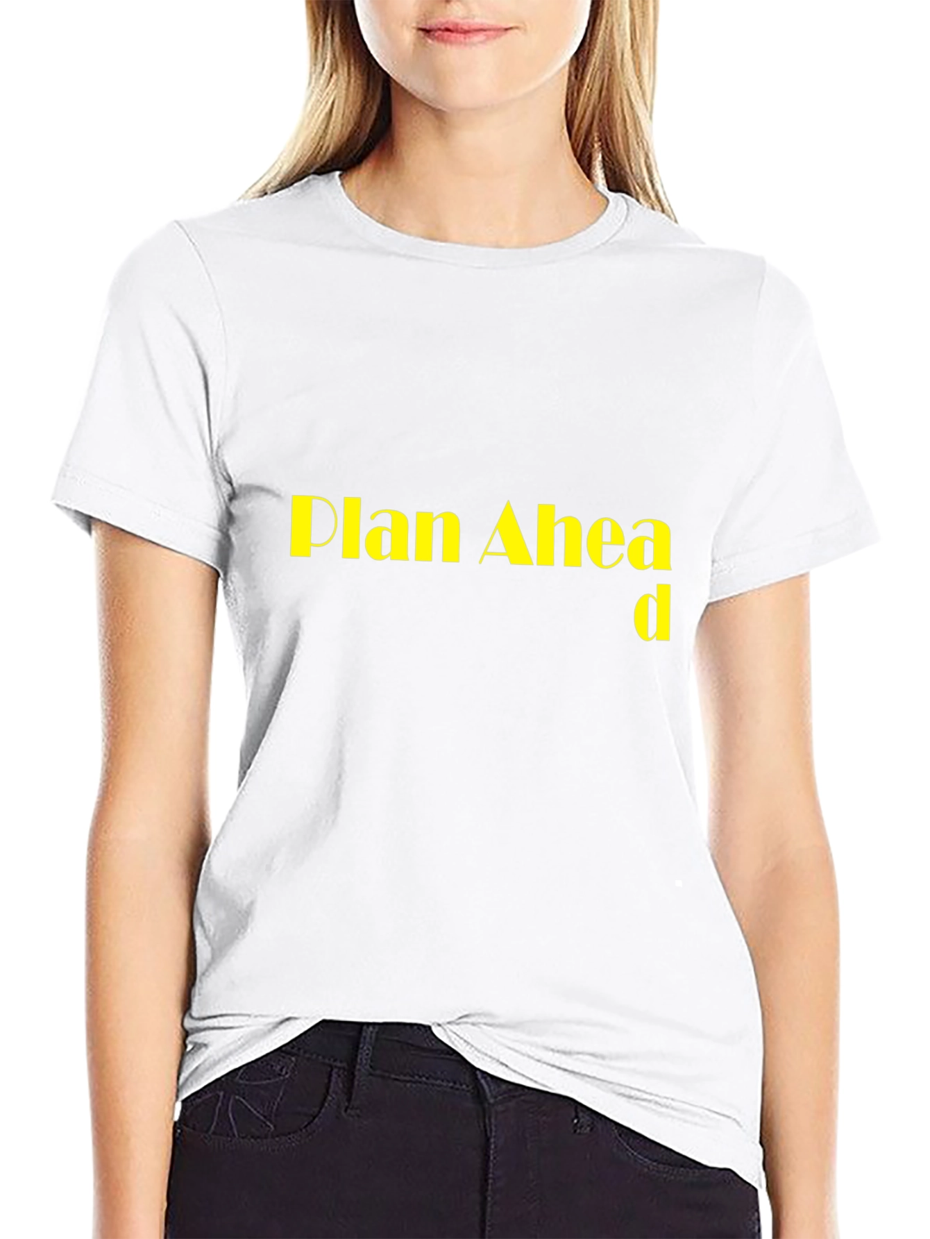 Plan Ahead Black T-Shirt