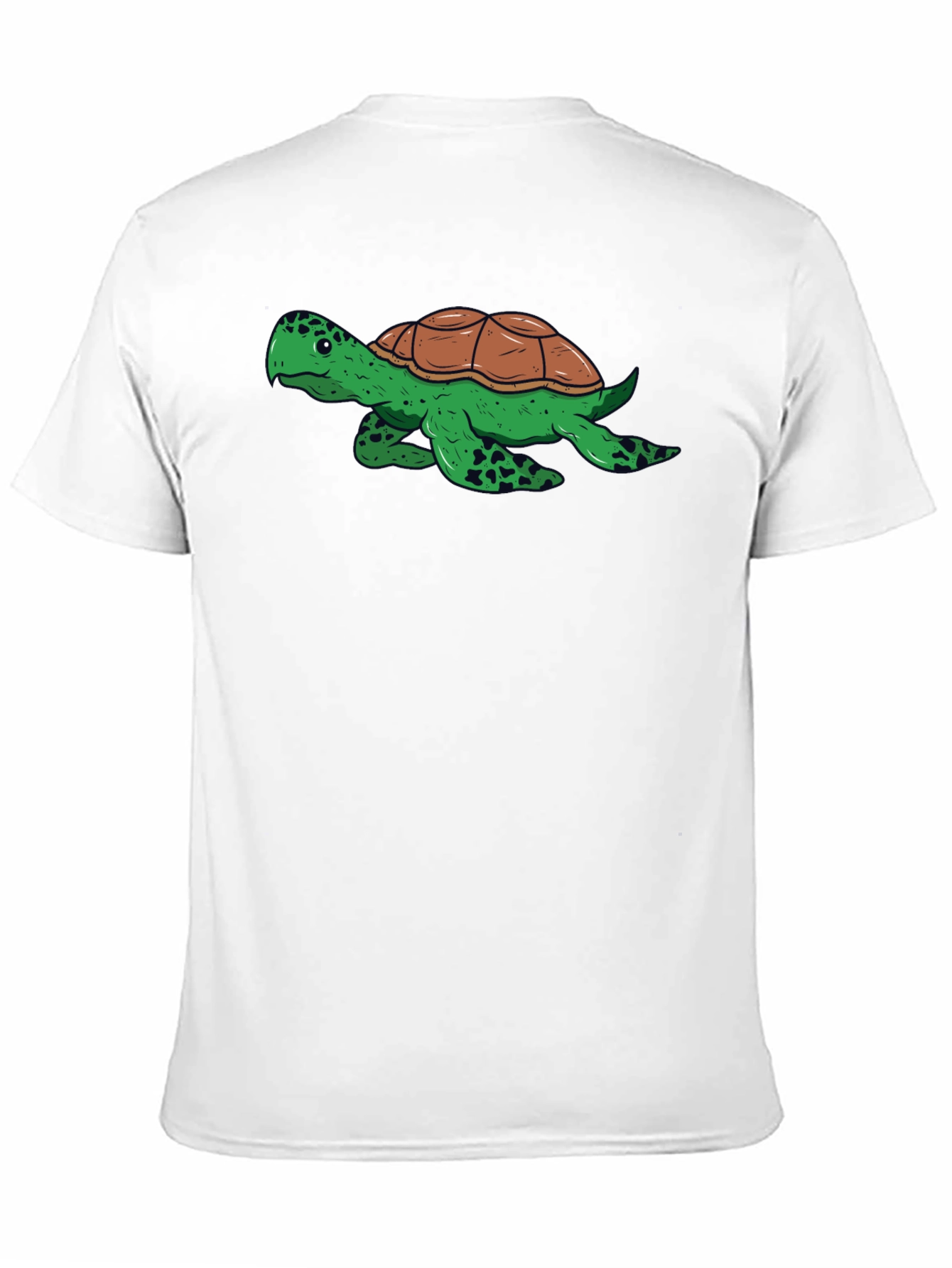 Turtle Graphic Tee - Black Cotton Comfort