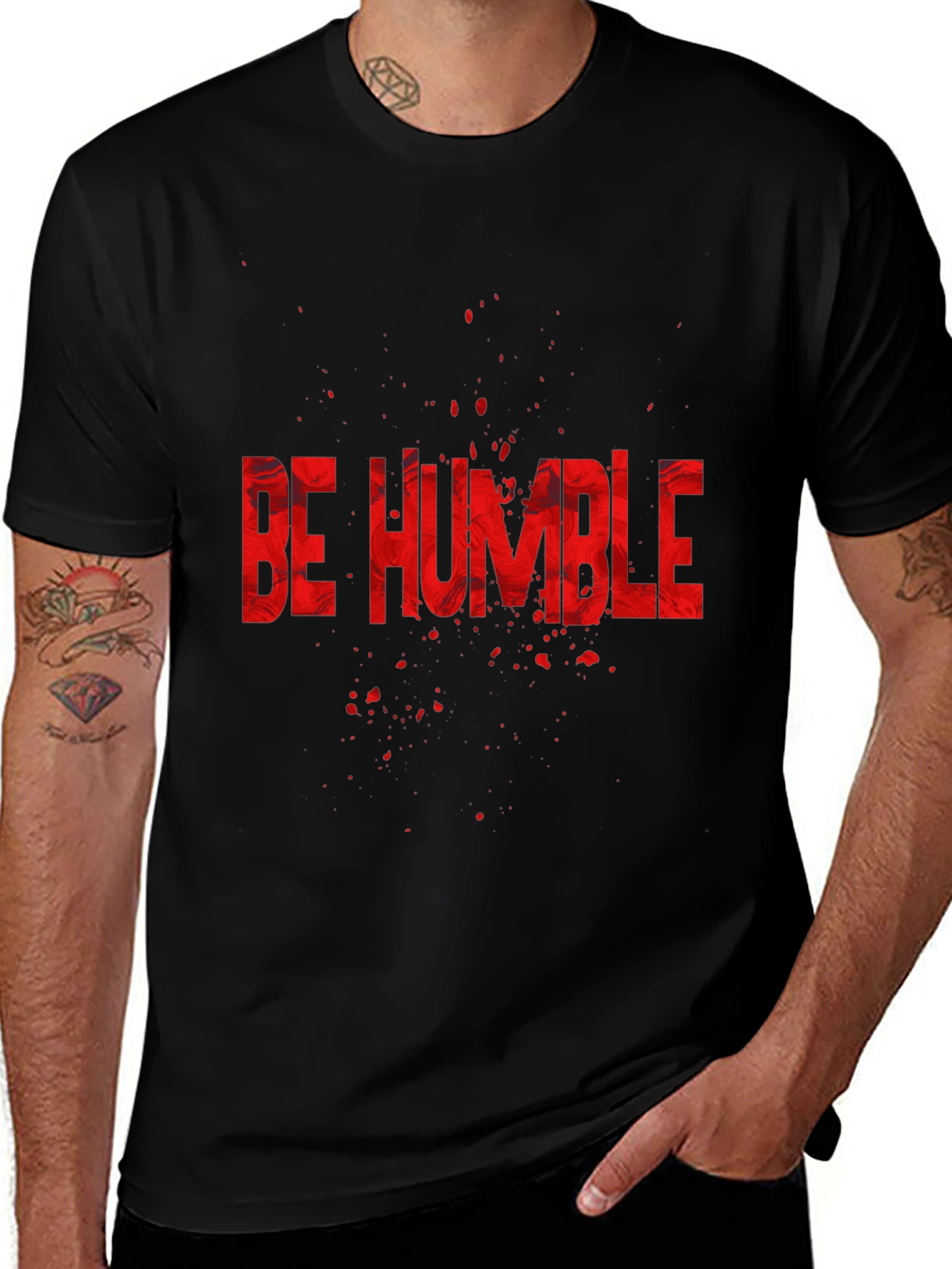 Be Humble Graphic Tee - Stylish Black T-Shirt
