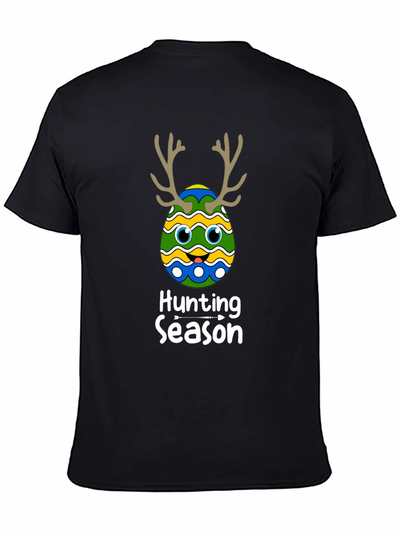 Hunting Season Easter Egg Deer Antler T-Shirt