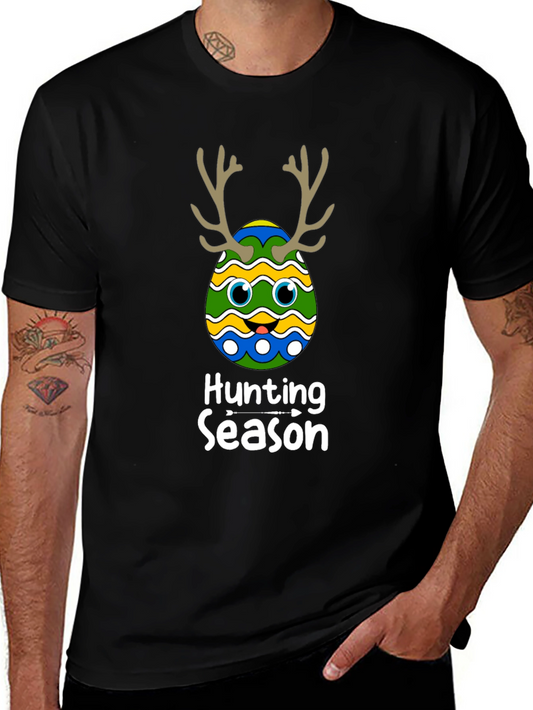 Hunting Season Easter Egg Deer Antler T-Shirt