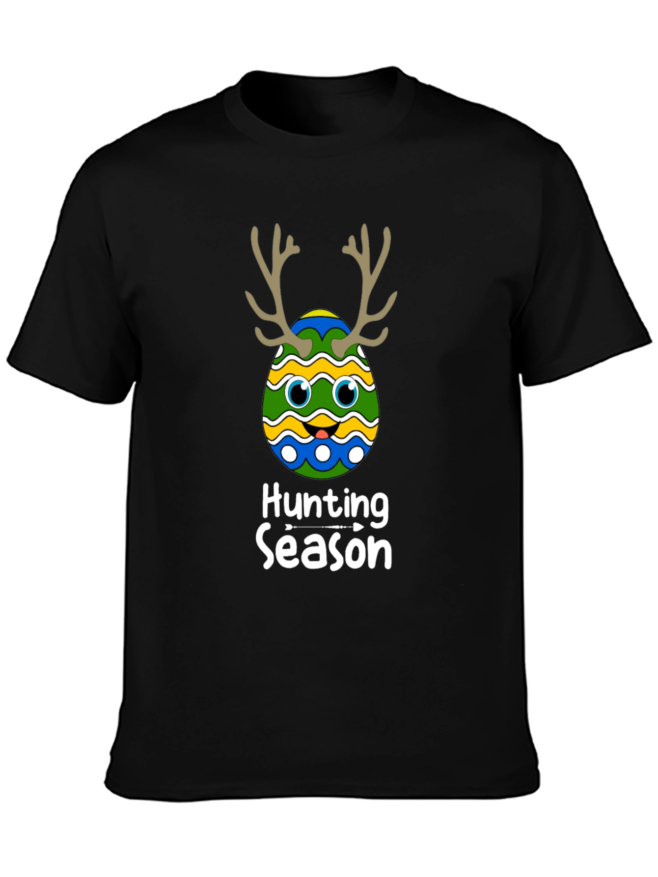 Hunting Season Easter Egg Deer Antler T-Shirt