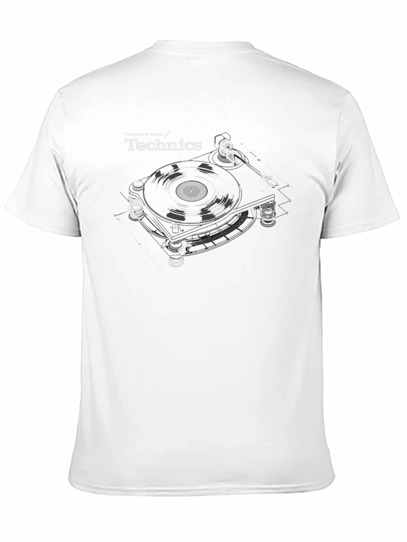 Technics Turntable Graphic T-Shirt - Classic DJ Style