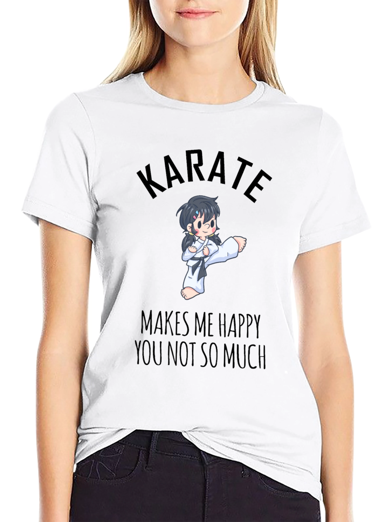 Karate Makes Me Happy T-Shirt