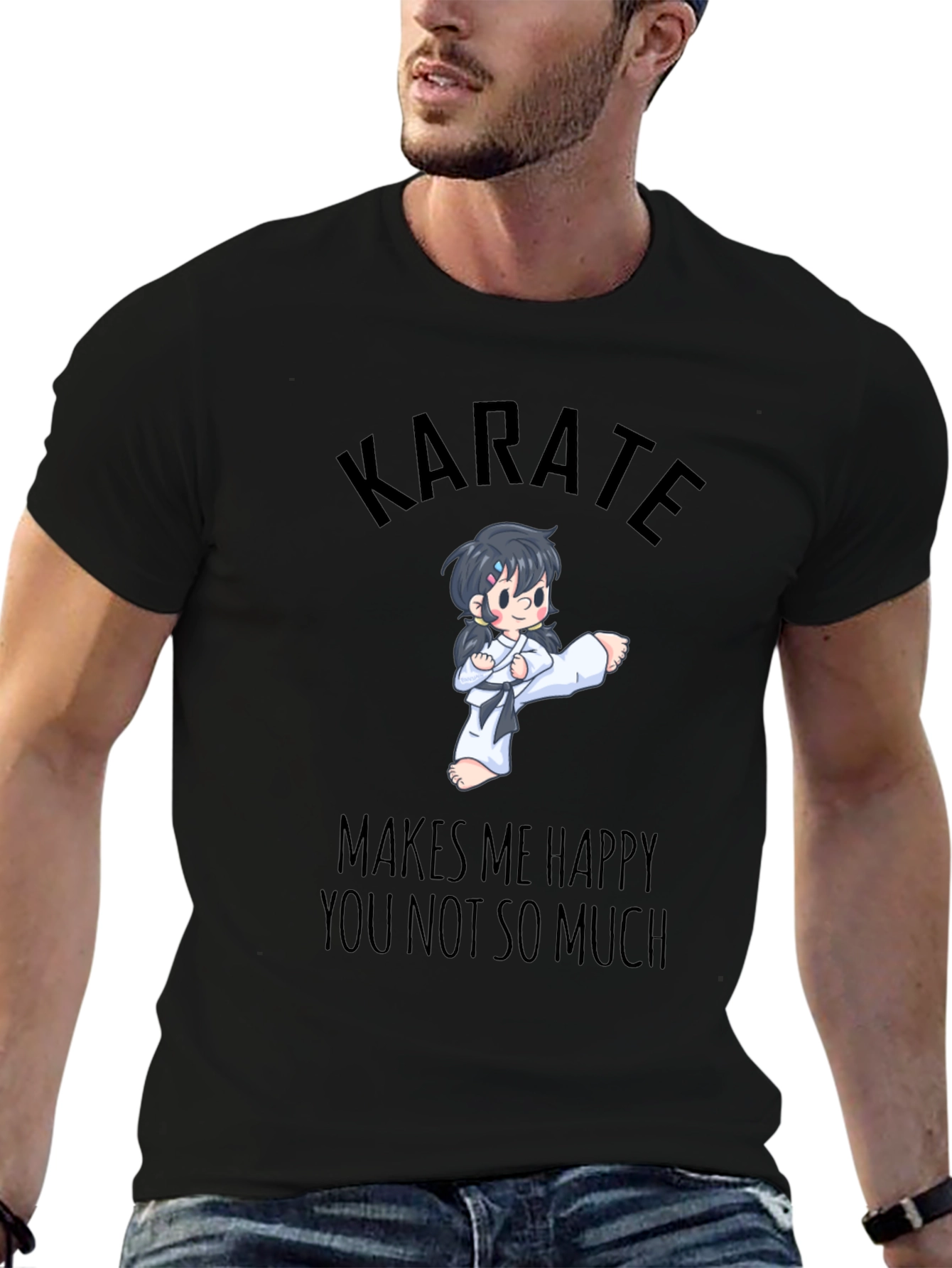 Karate Makes Me Happy T-Shirt