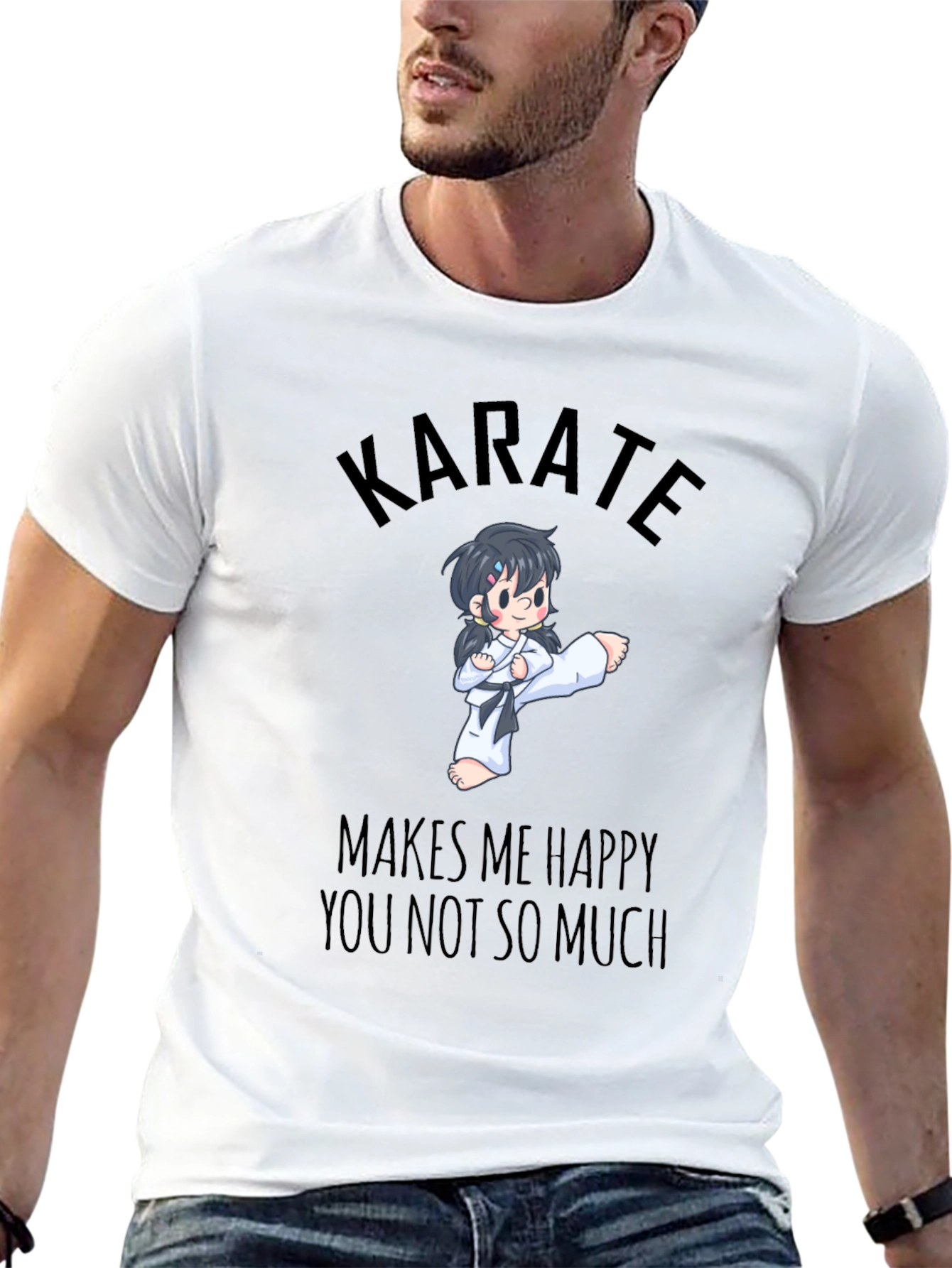 Karate Makes Me Happy T-Shirt