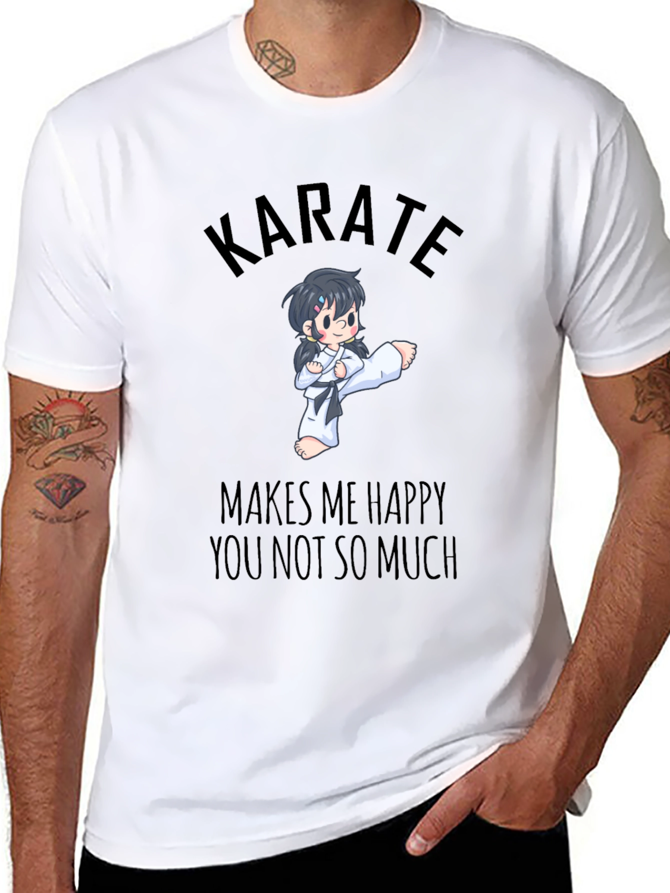 Karate Makes Me Happy T-Shirt