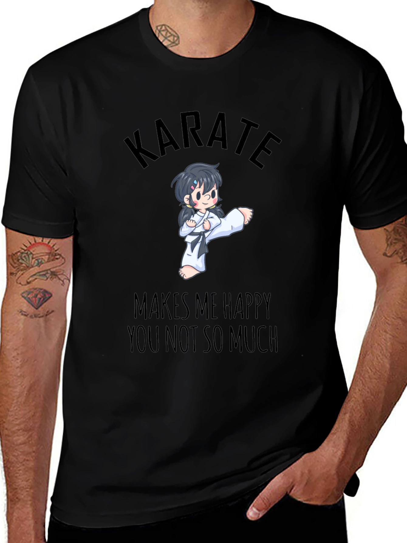Karate Makes Me Happy T-Shirt