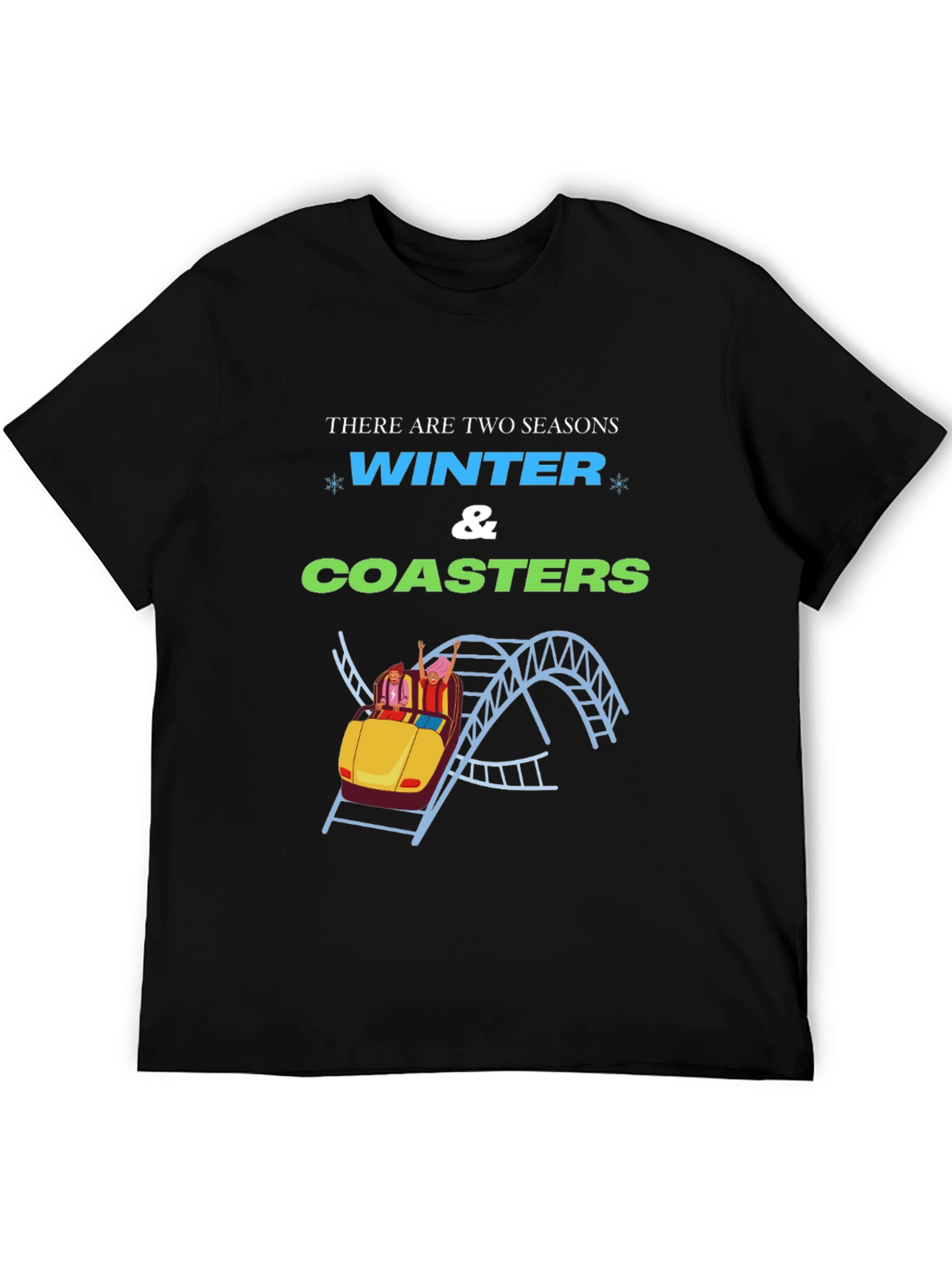 Winter & Coasters T-Shirt - Theme Park Apparel