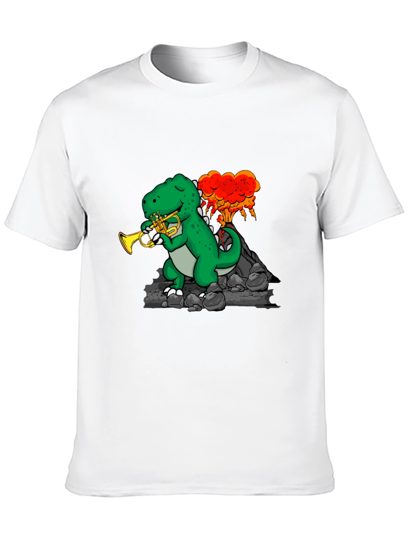 T-Rex Trumpet Volcano Tee
