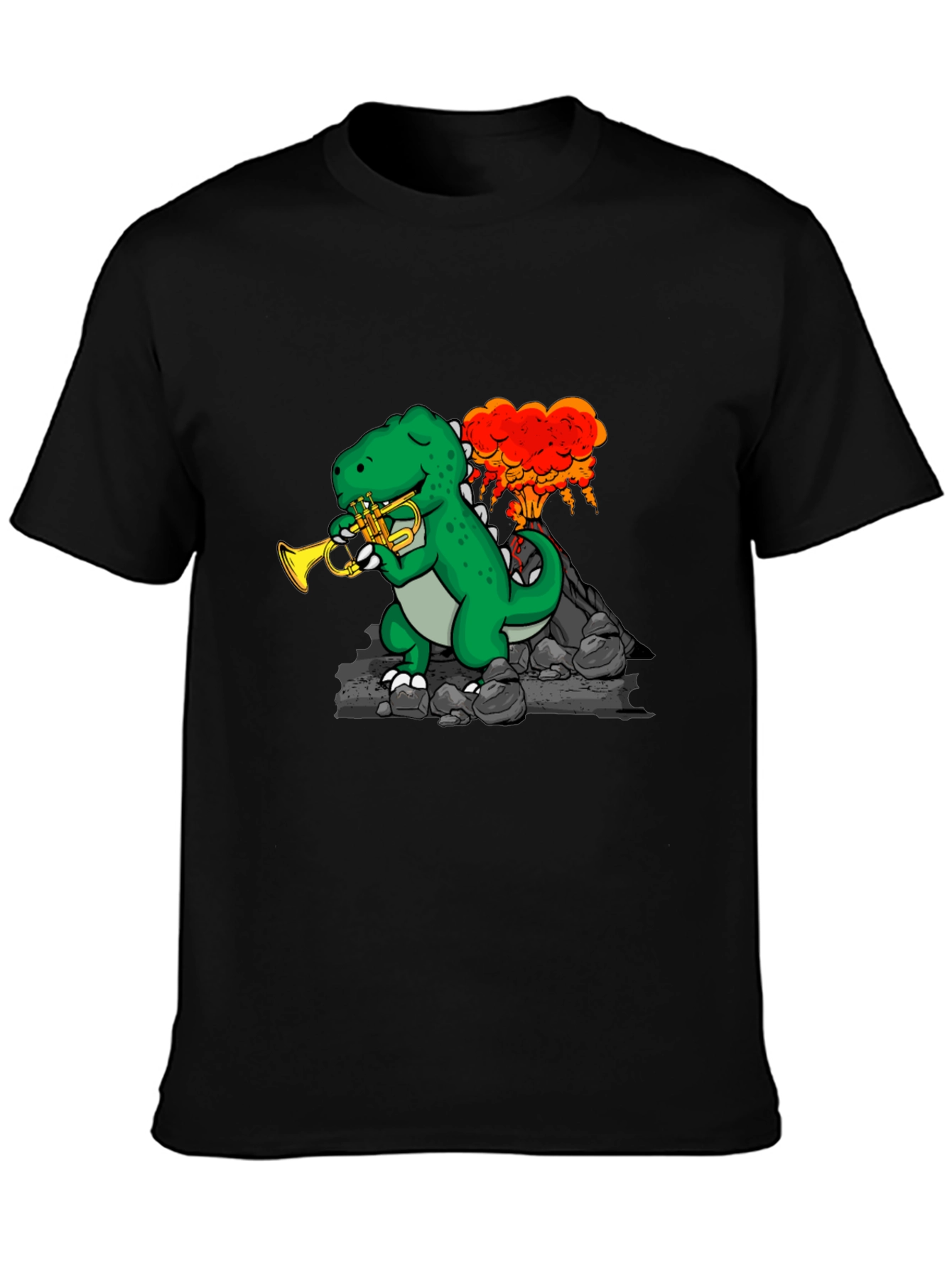 T-Rex Trumpet Volcano Tee