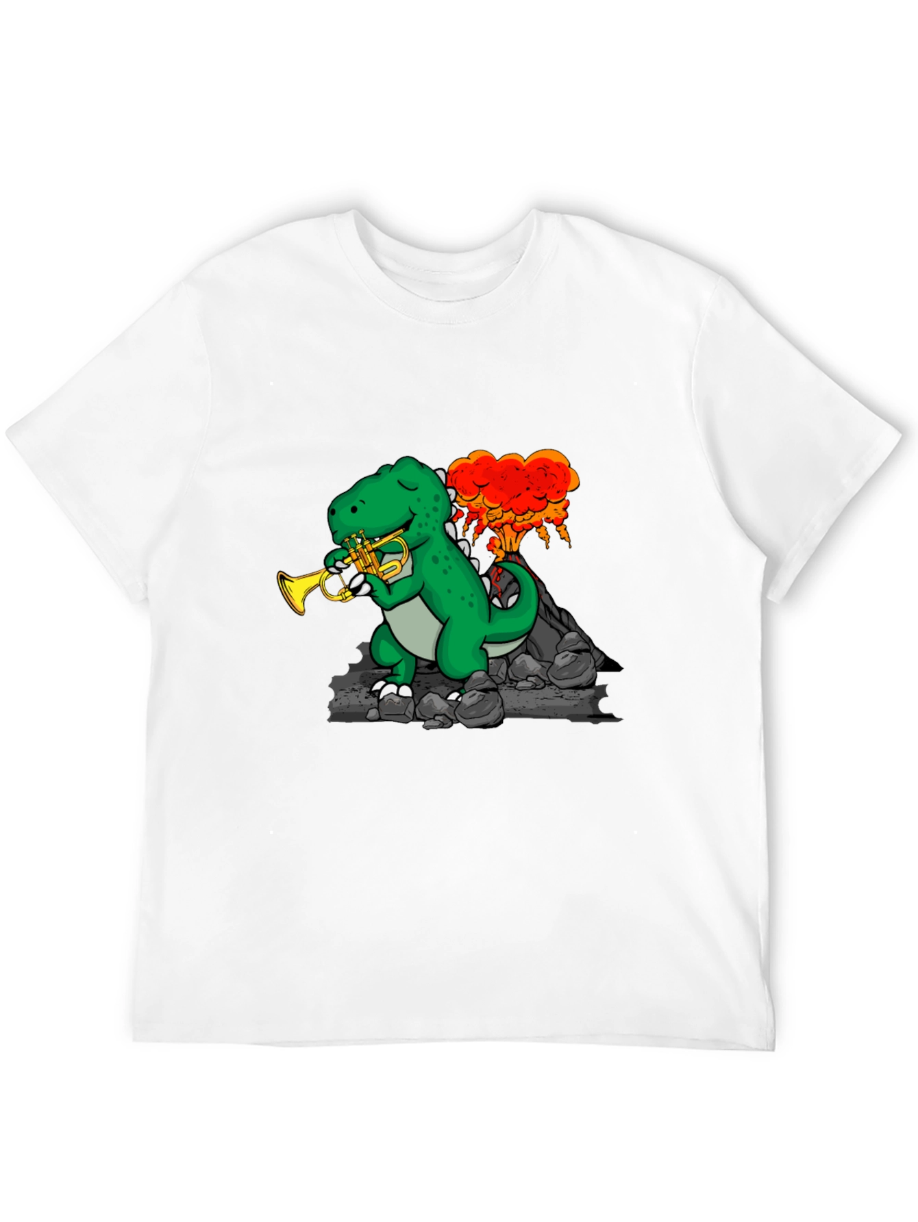 T-Rex Trumpet Volcano Tee